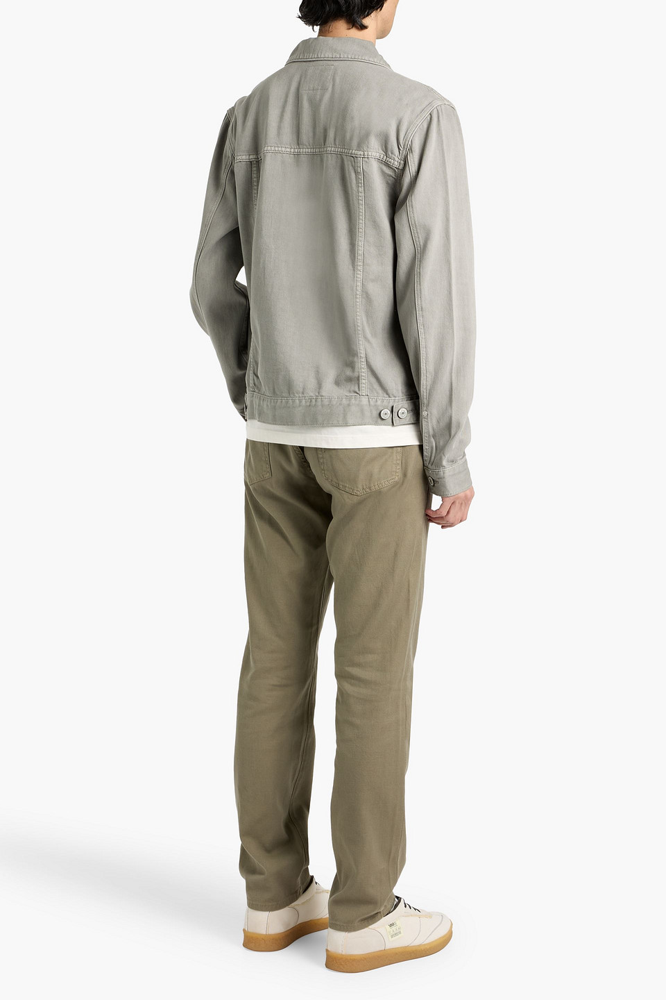 Paige Scout Denim Jacket In Gray