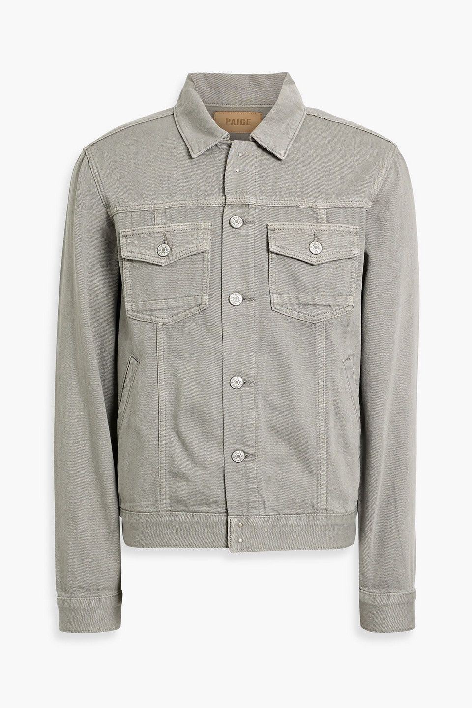 Paige Scout Denim Jacket In Gray
