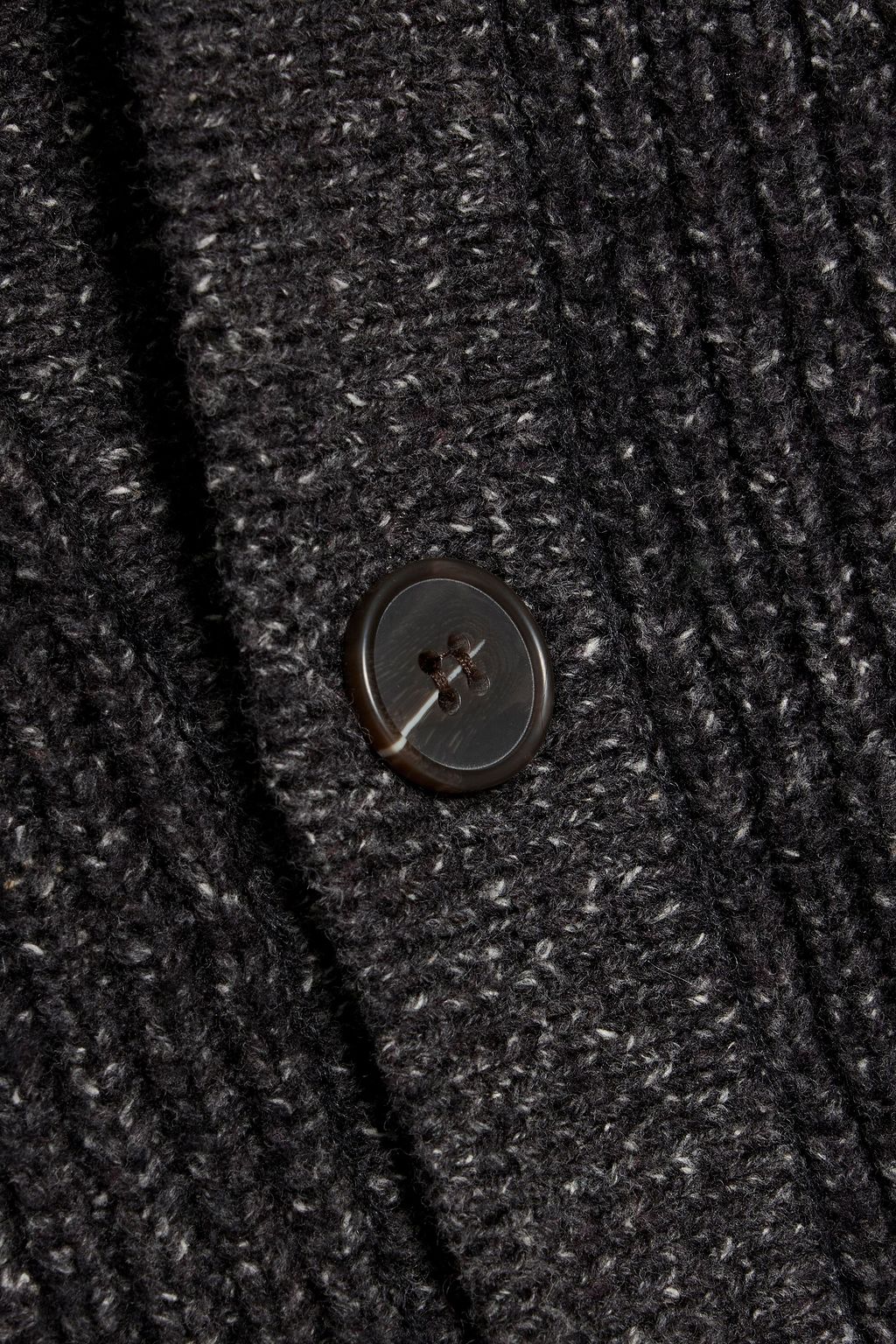 PAIGE Hinton Donegal ribbed cotton and wool-blend cardigan