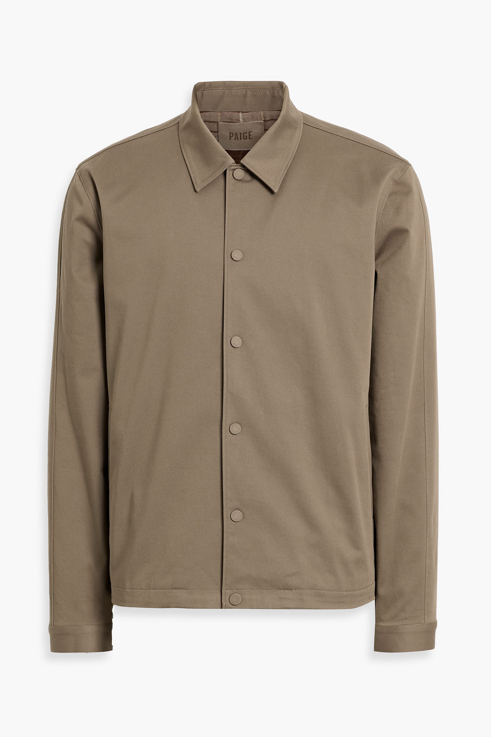 Paige Andrus Cotton-blend Twill Jacket In Brown