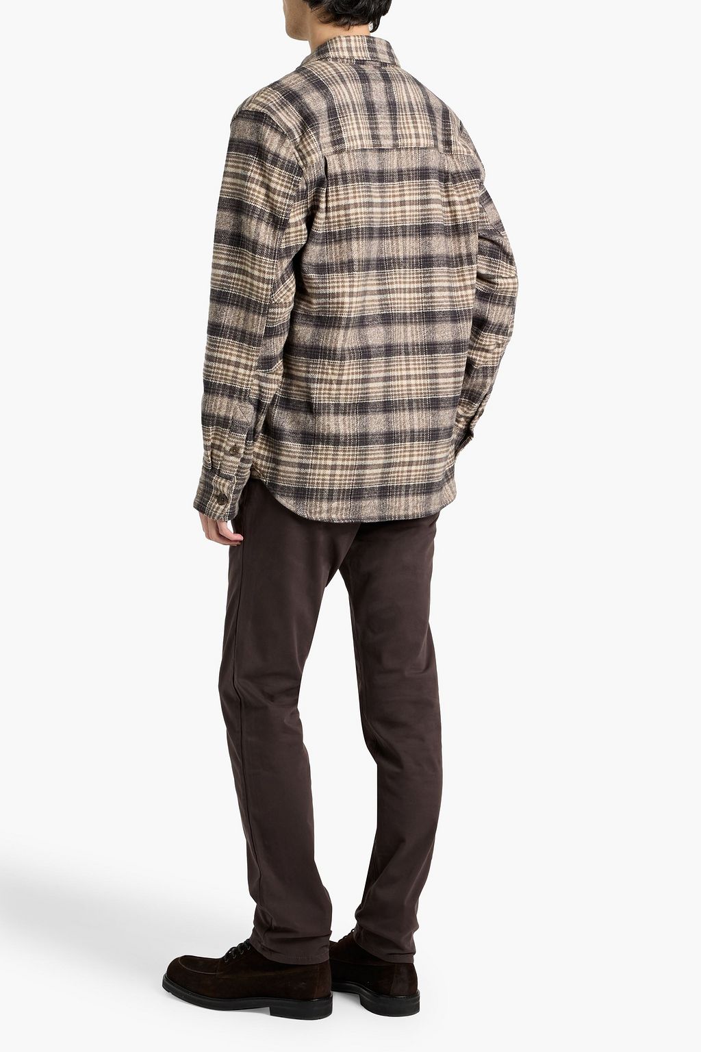 PAIGE Wilbur checked cotton-flannel overshirt