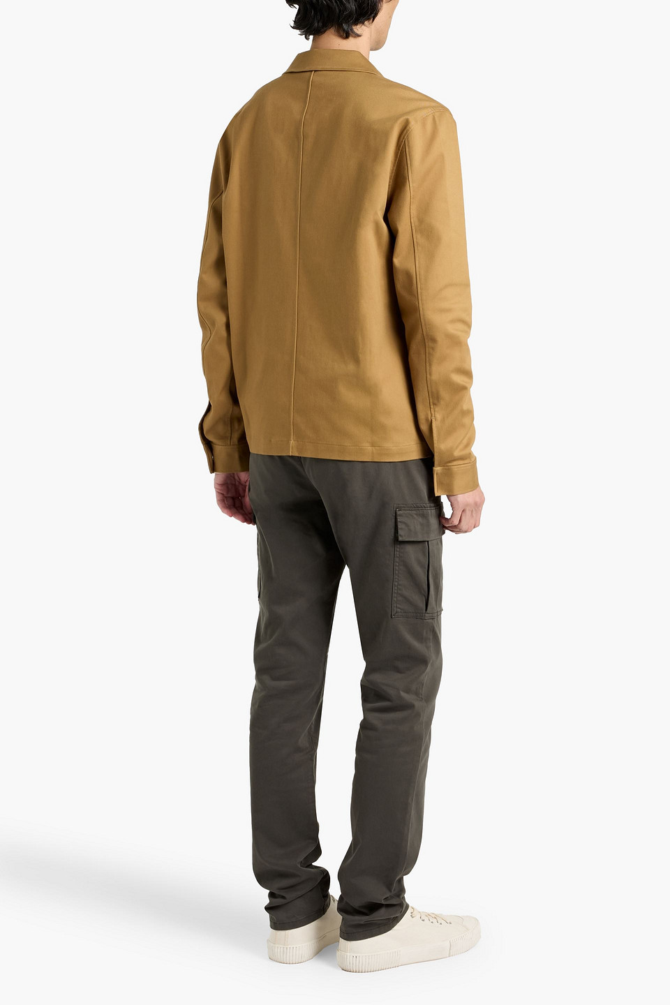 Paige Foreman Cotton-blend Twill Jacket In Brown