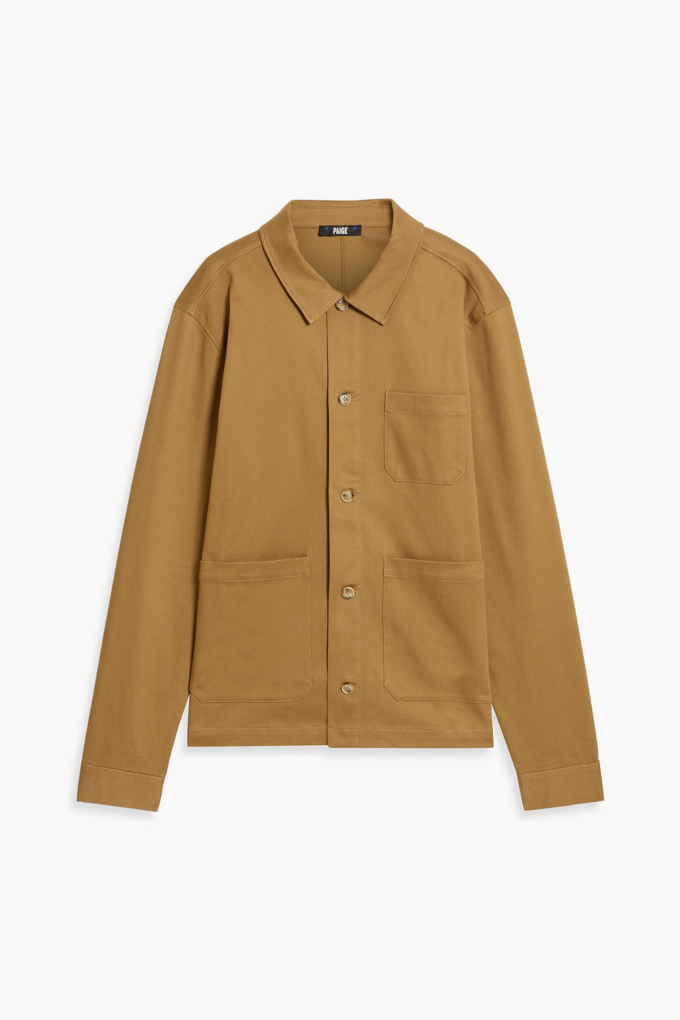 Paige Foreman Cotton-blend Twill Jacket In Brown