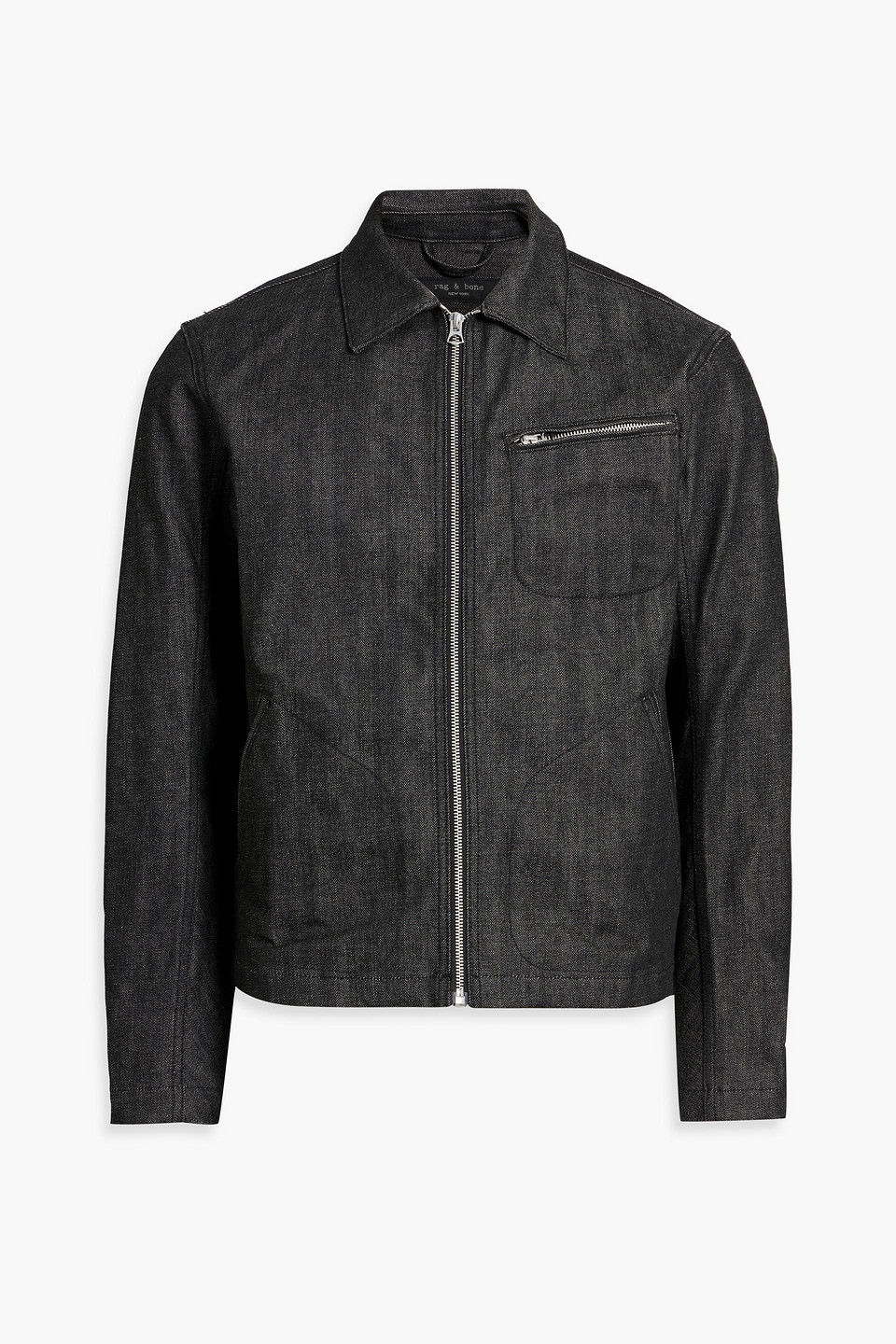 Rag & Bone Alex Denim Jacket In Black