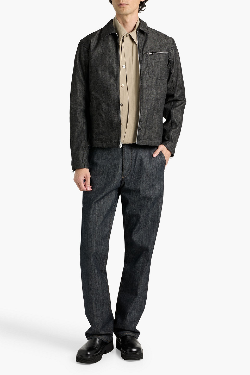 Rag & Bone Alex Denim Jacket In Black