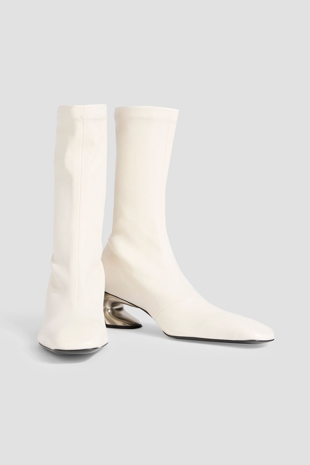 JIL SANDER Leather sock boots