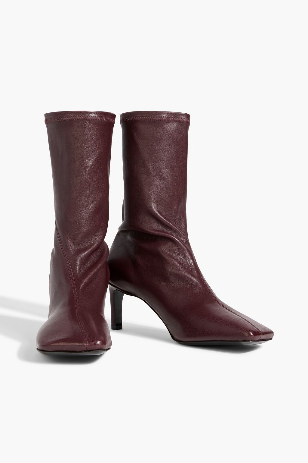 JIL SANDER Leather sock boots