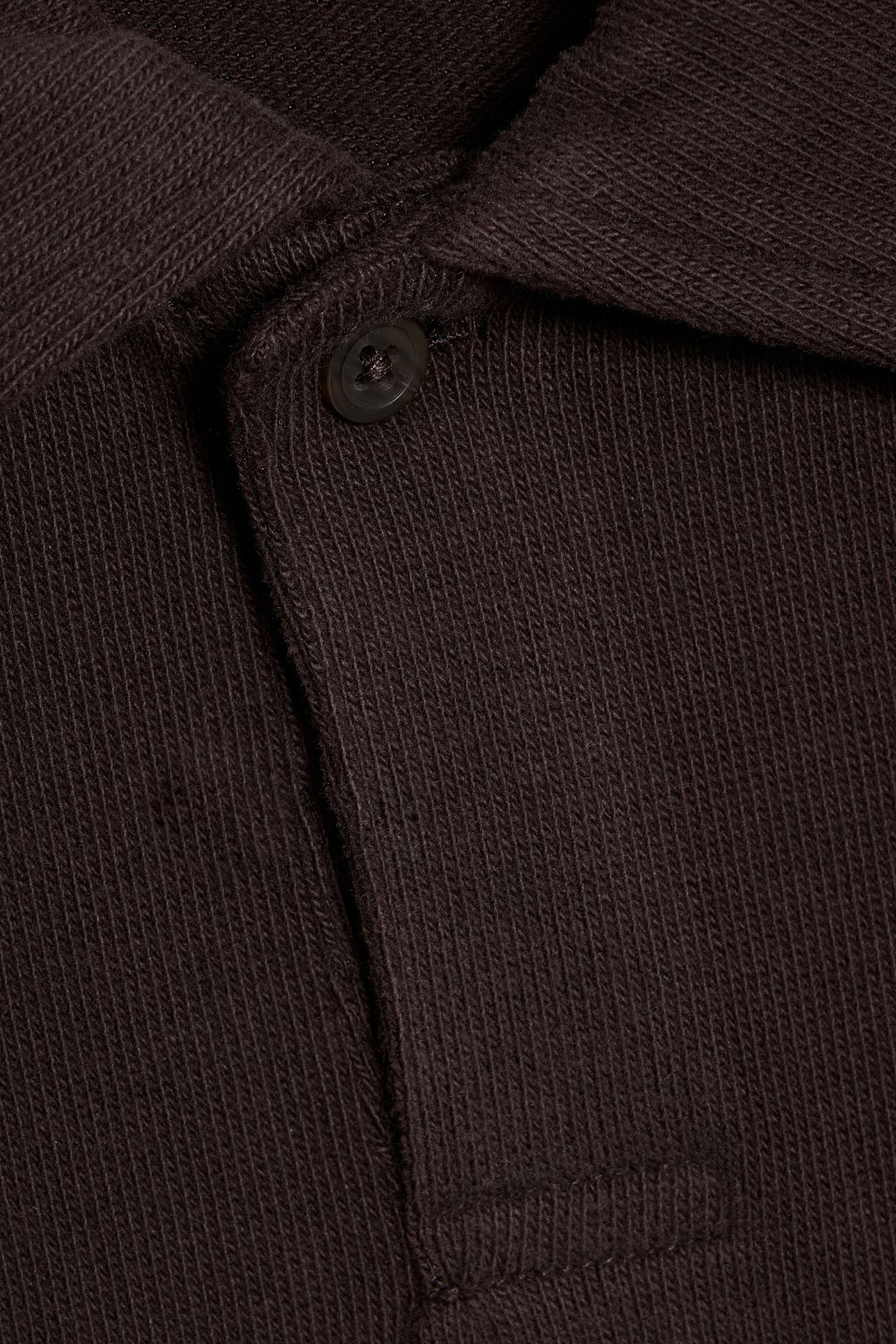 PAIGE Hammond cotton-blend jersey polo shirt
