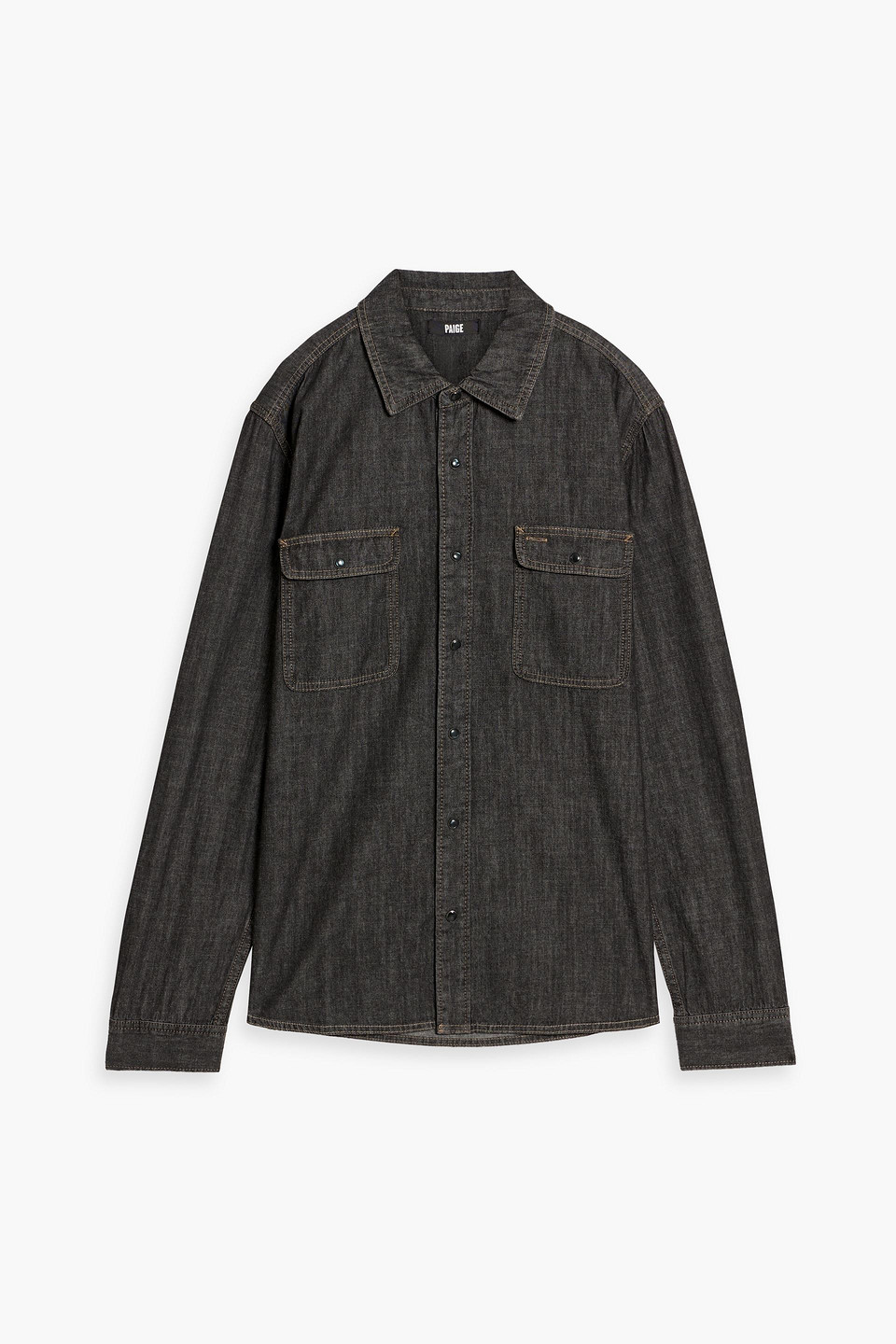 Paige Maytham Denim Shirt In Gray