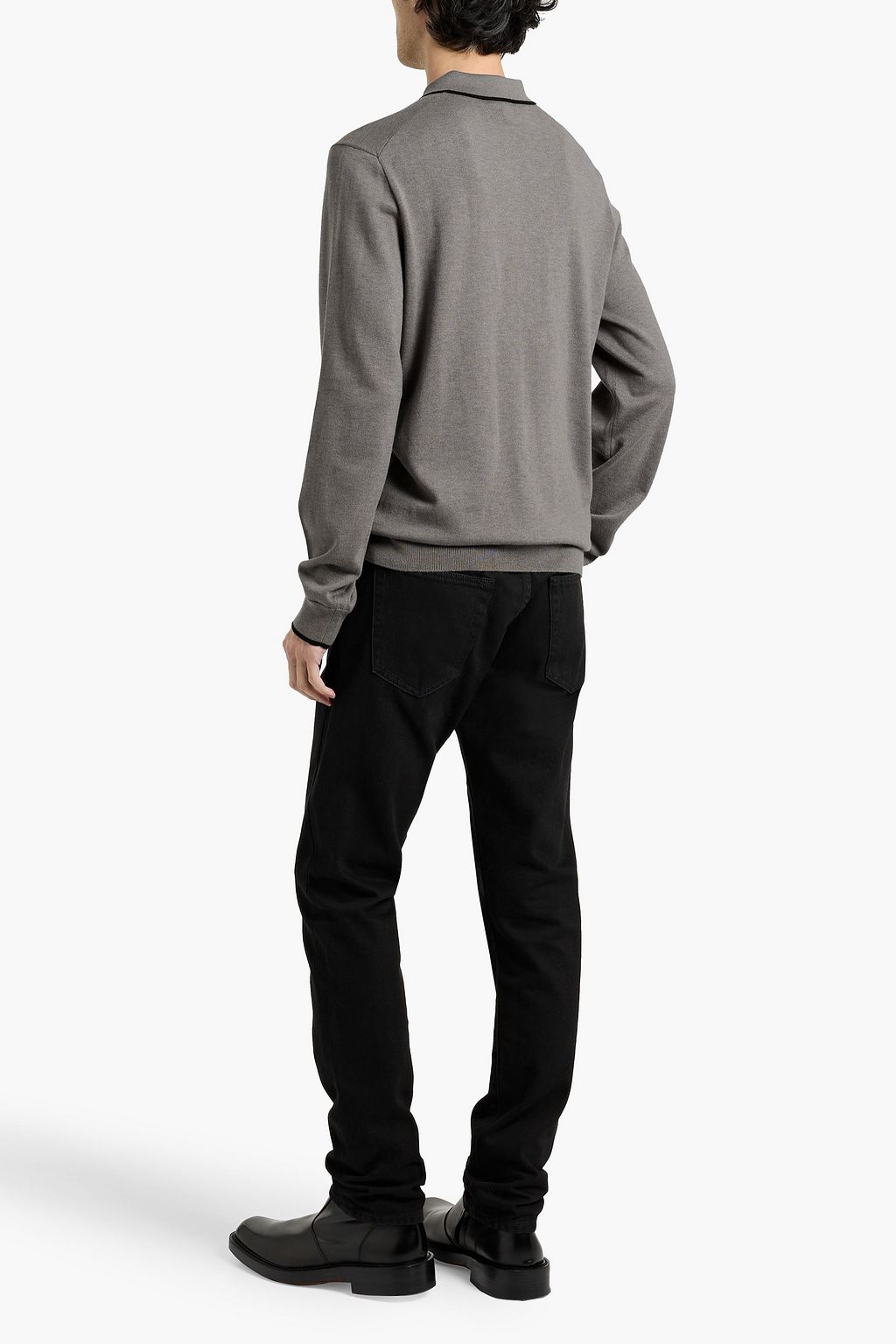 PAIGE Dobson cotton-blend polo sweater