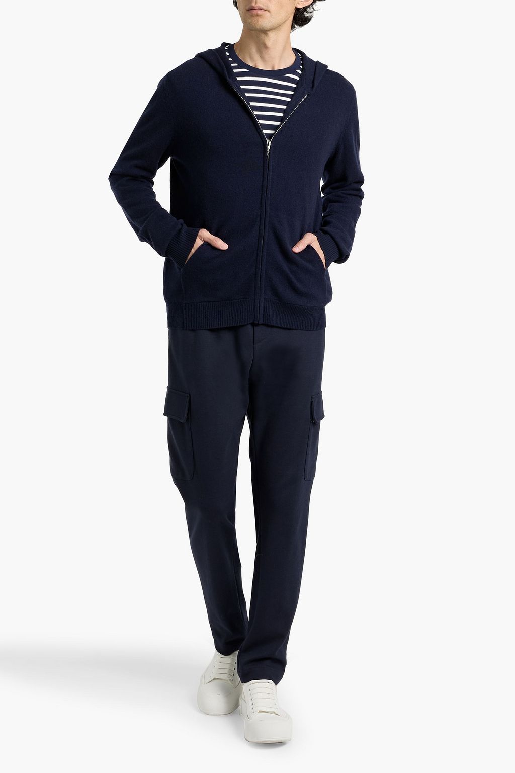 PAIGE Swanson wool and cashmere-blend hoodie