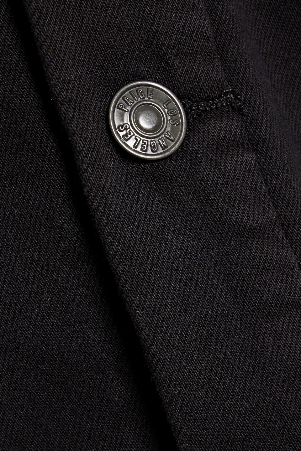 Paige Scout Denim Jacket In Black