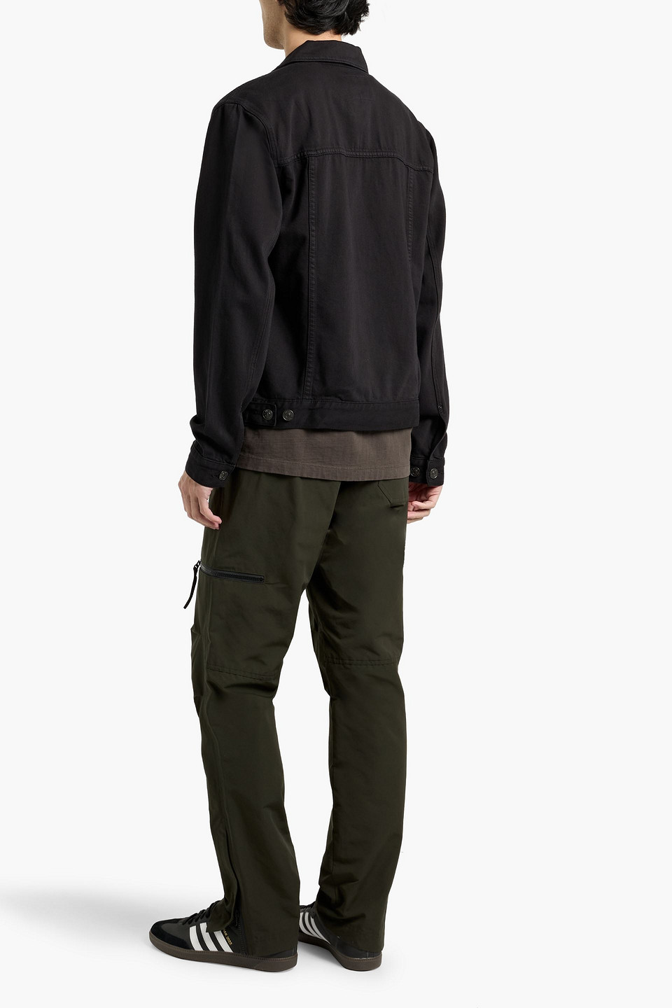 Paige Scout Denim Jacket In Black