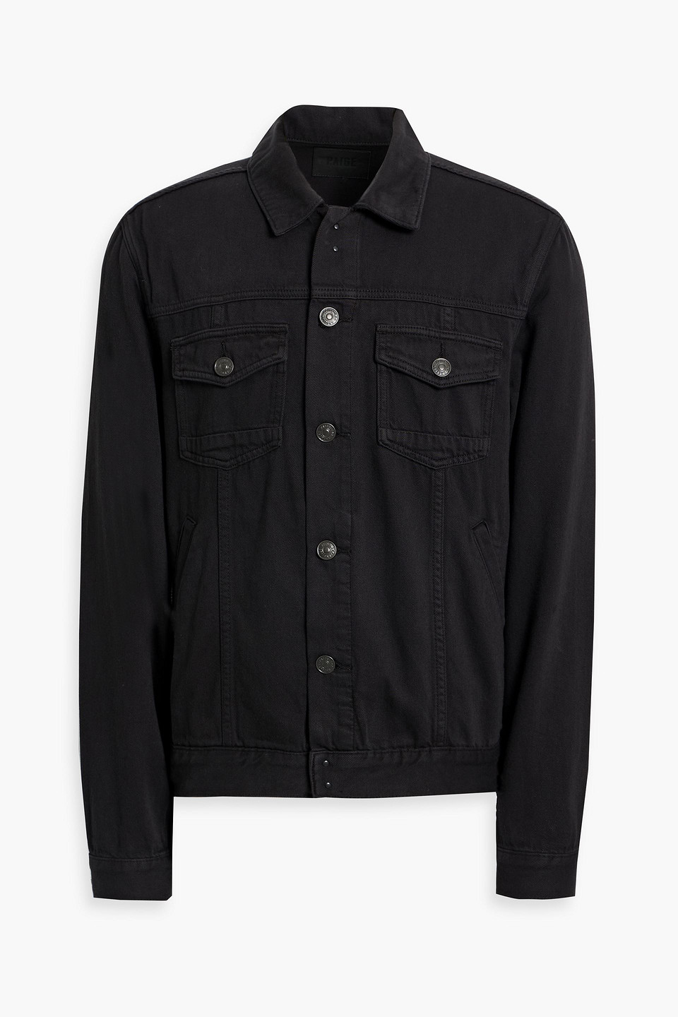 Paige Scout Denim Jacket In Black