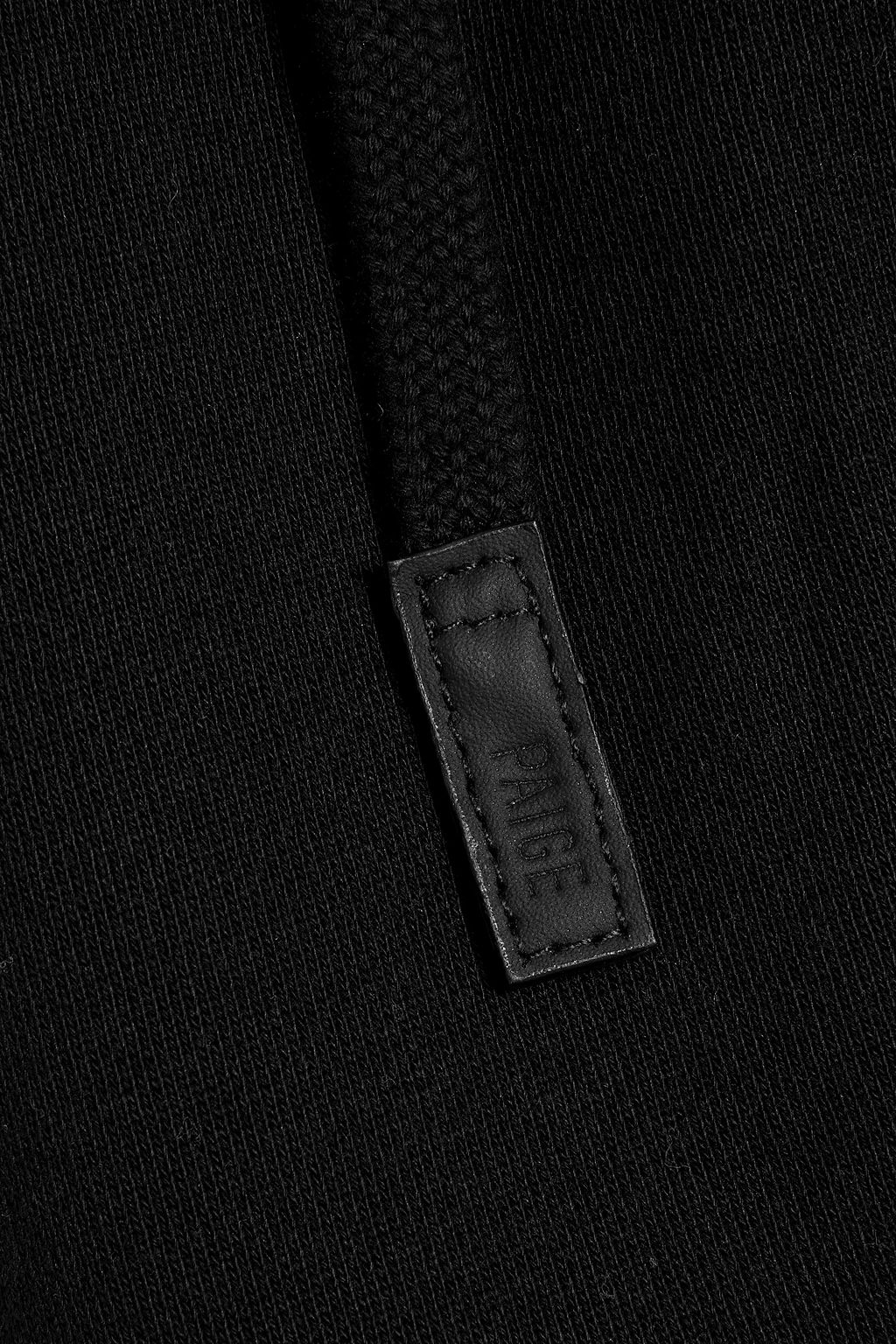 PAIGE Coffman French cotton-terry zip-up hoodie