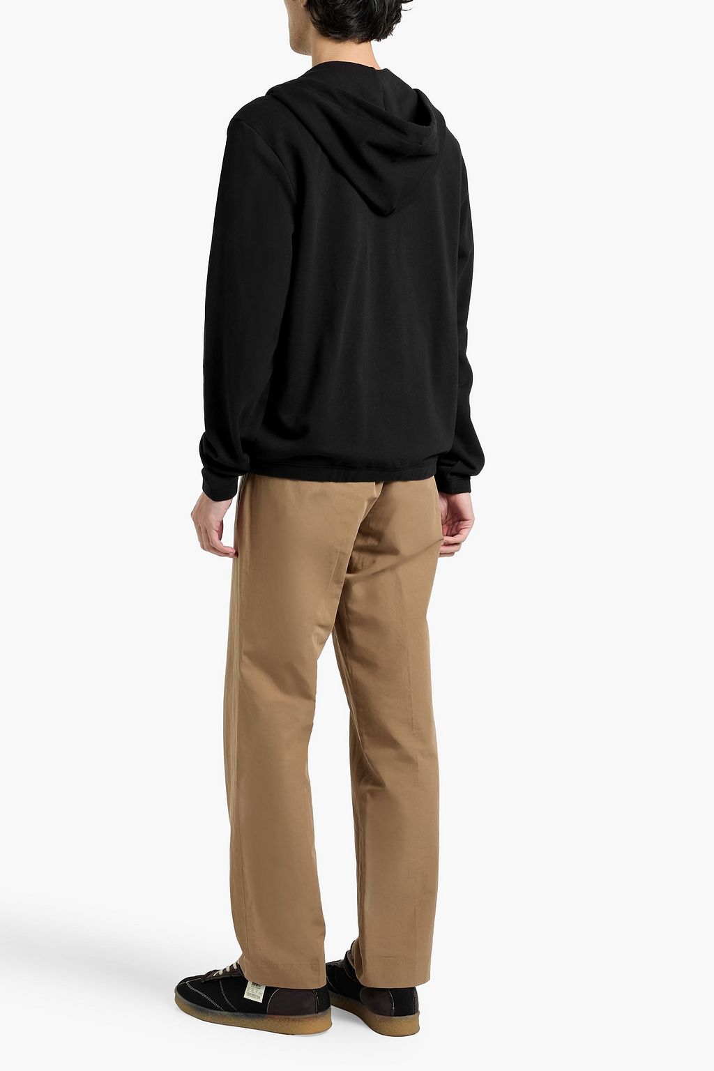 PAIGE Coffman French cotton-terry zip-up hoodie