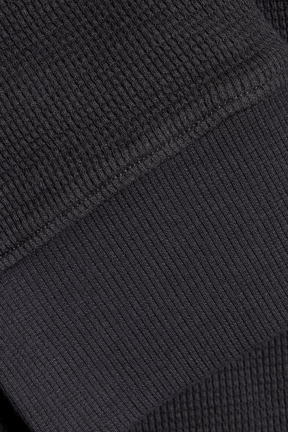 Paige Darrel Waffle-knit Cotton-blend Zip-up Sweater In Gray