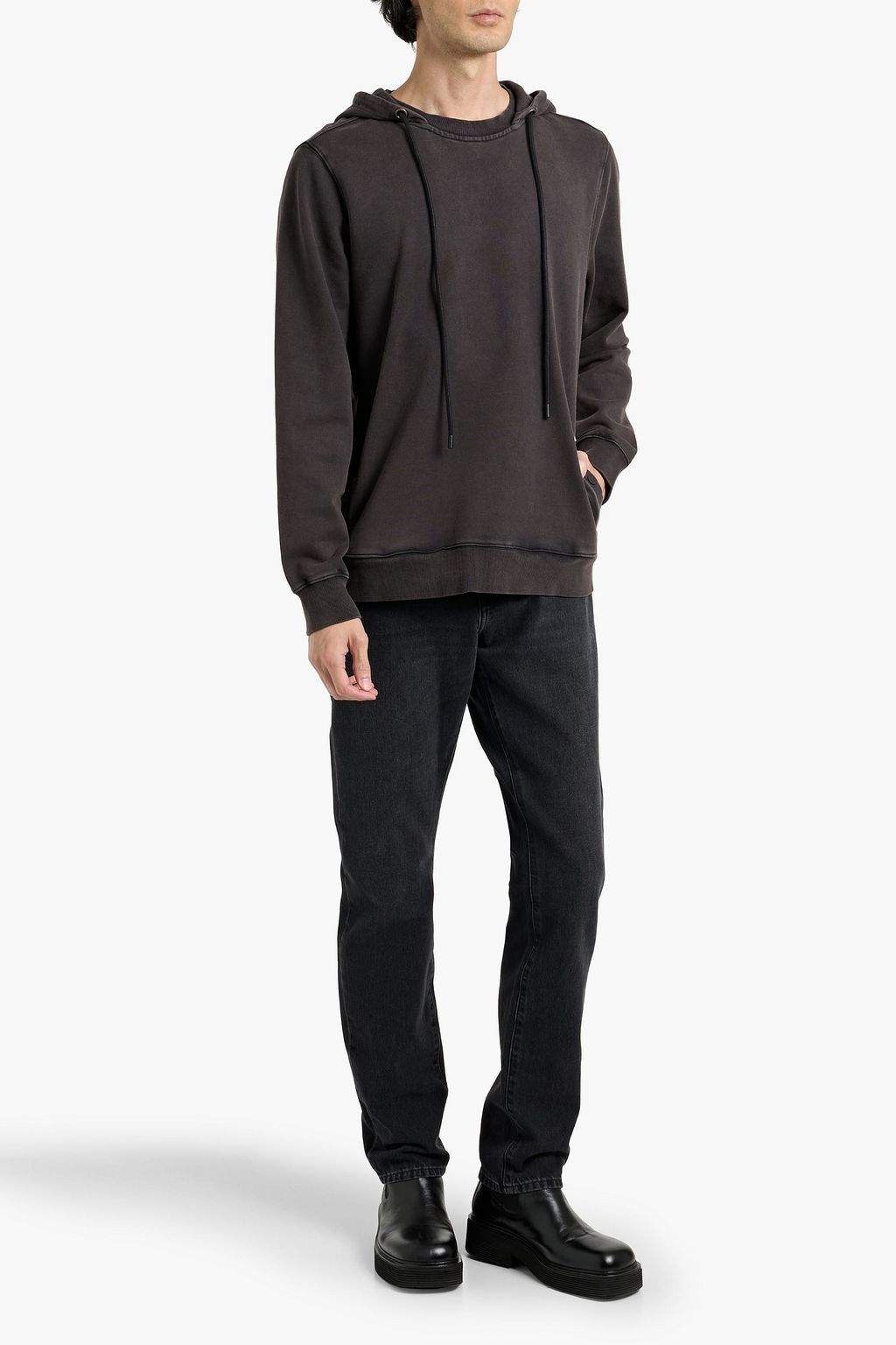 PAIGE Thomas French cotton-terry hoodie