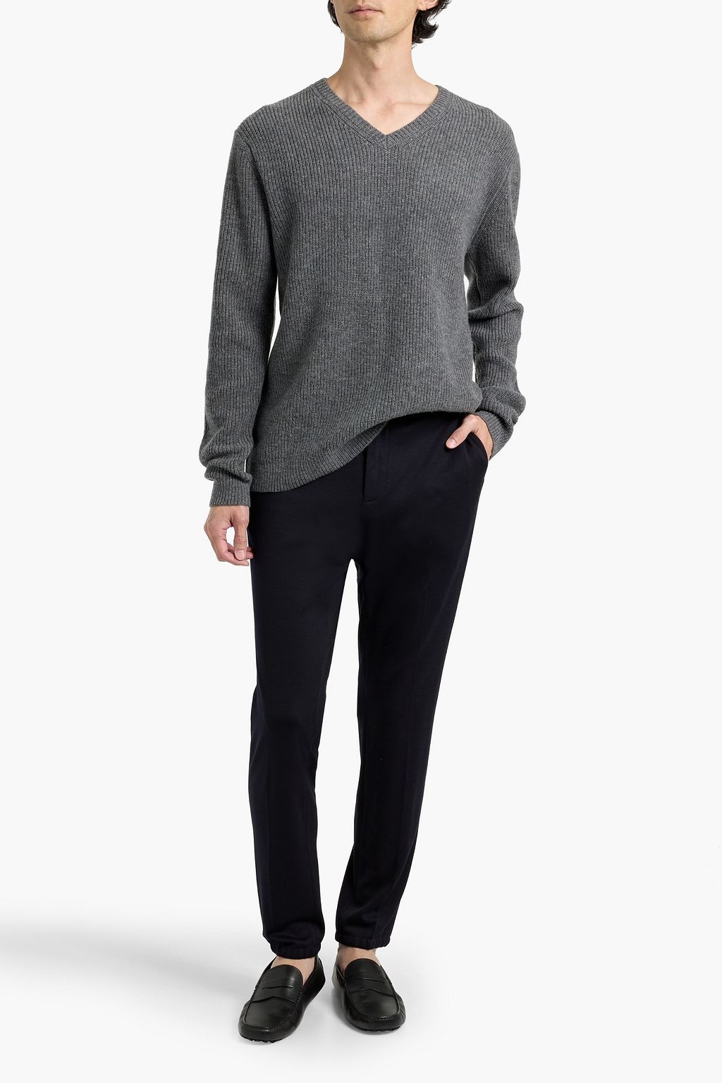 PAIGE Roth ribbed wool sweater