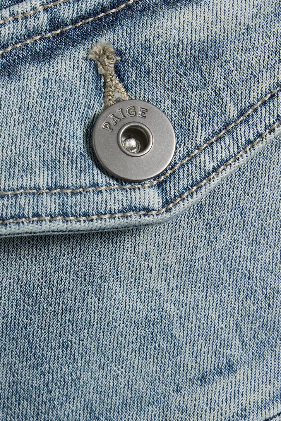 Paige Scout Denim Jacket In Animal Print