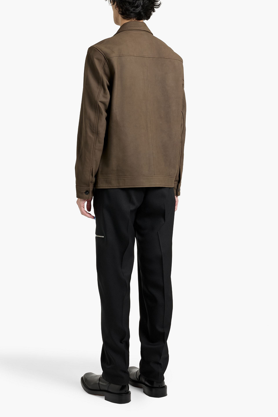 Paige Wallen Suede Jacket In Brown