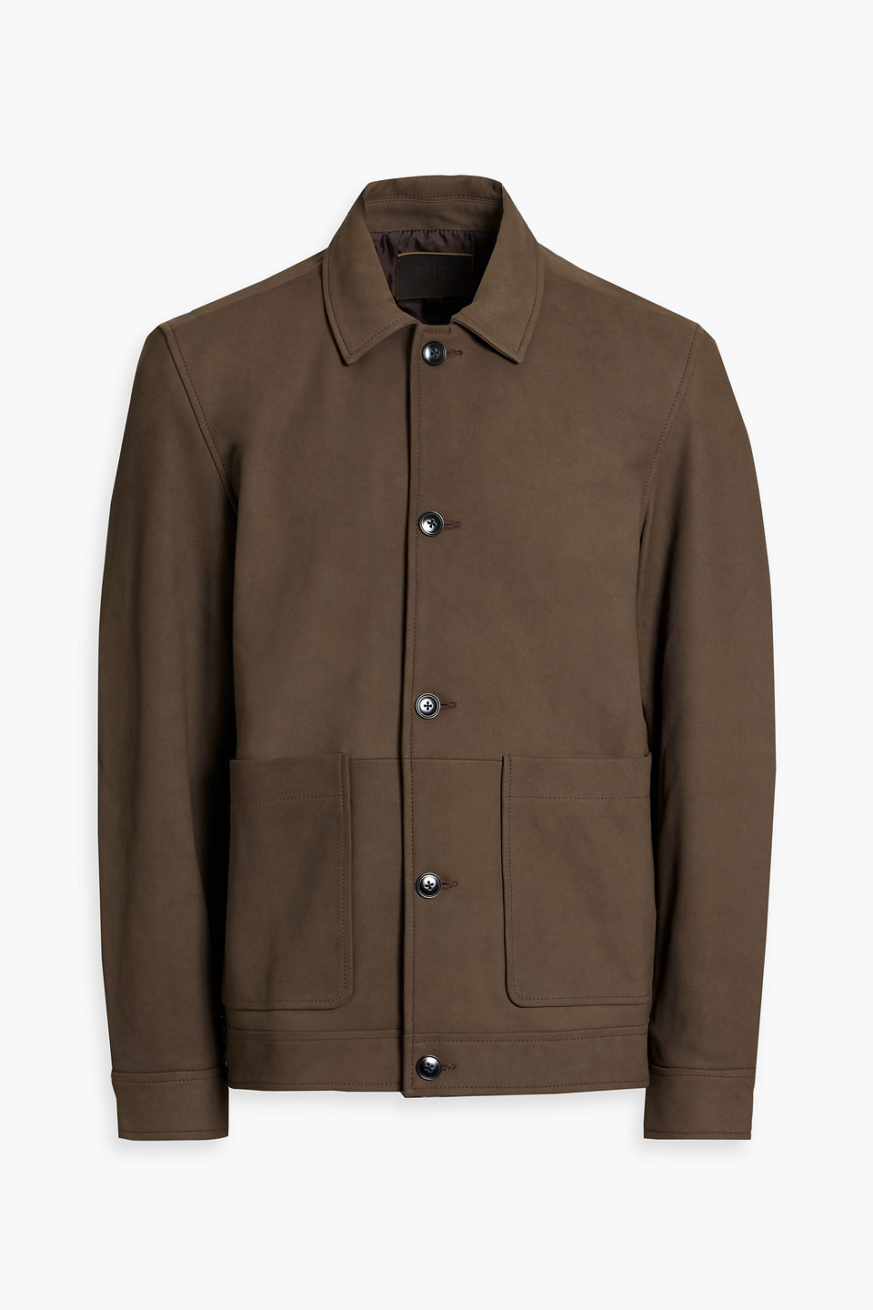 Paige Wallen Suede Jacket In Brown