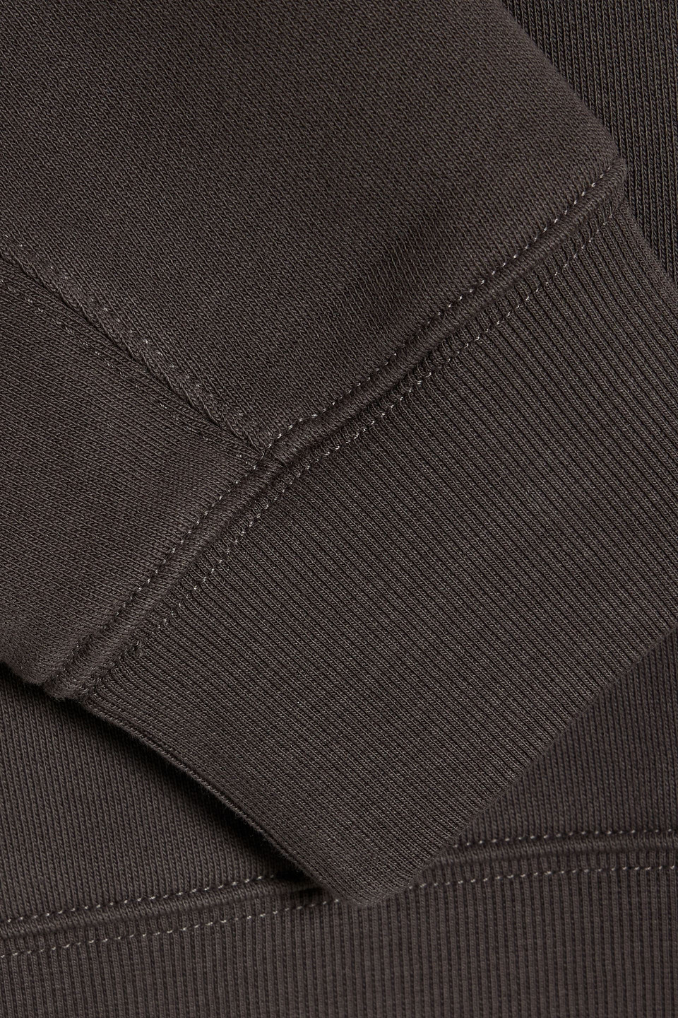 Paige Huey French Cotton-terry Sweatshirt In Brown