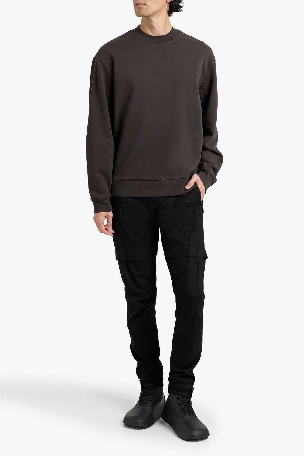 PAIGE Huey French cotton-terry sweatshirt