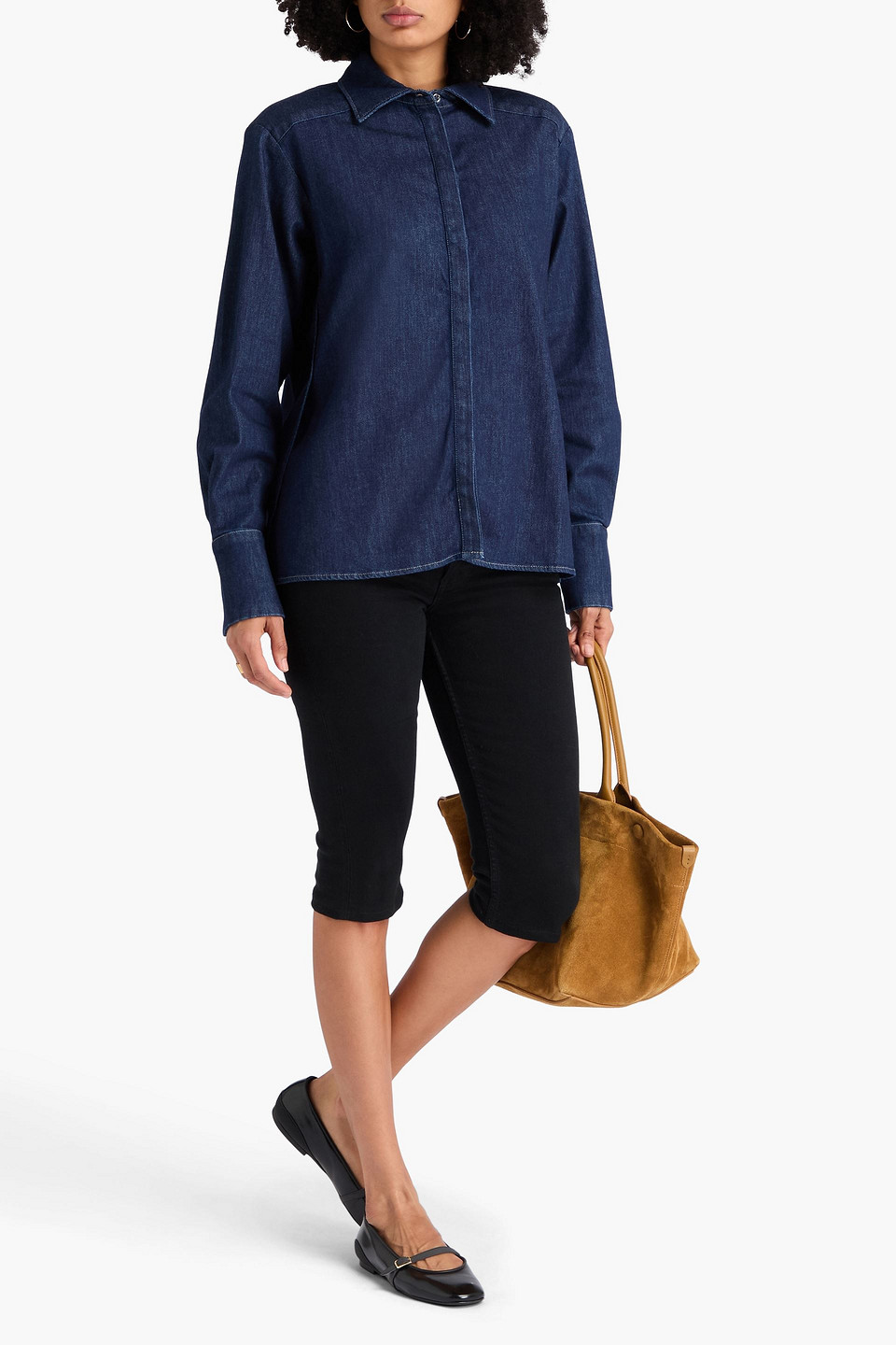  Paige - Jeanshemd „clemence“ - Blau - Xl 