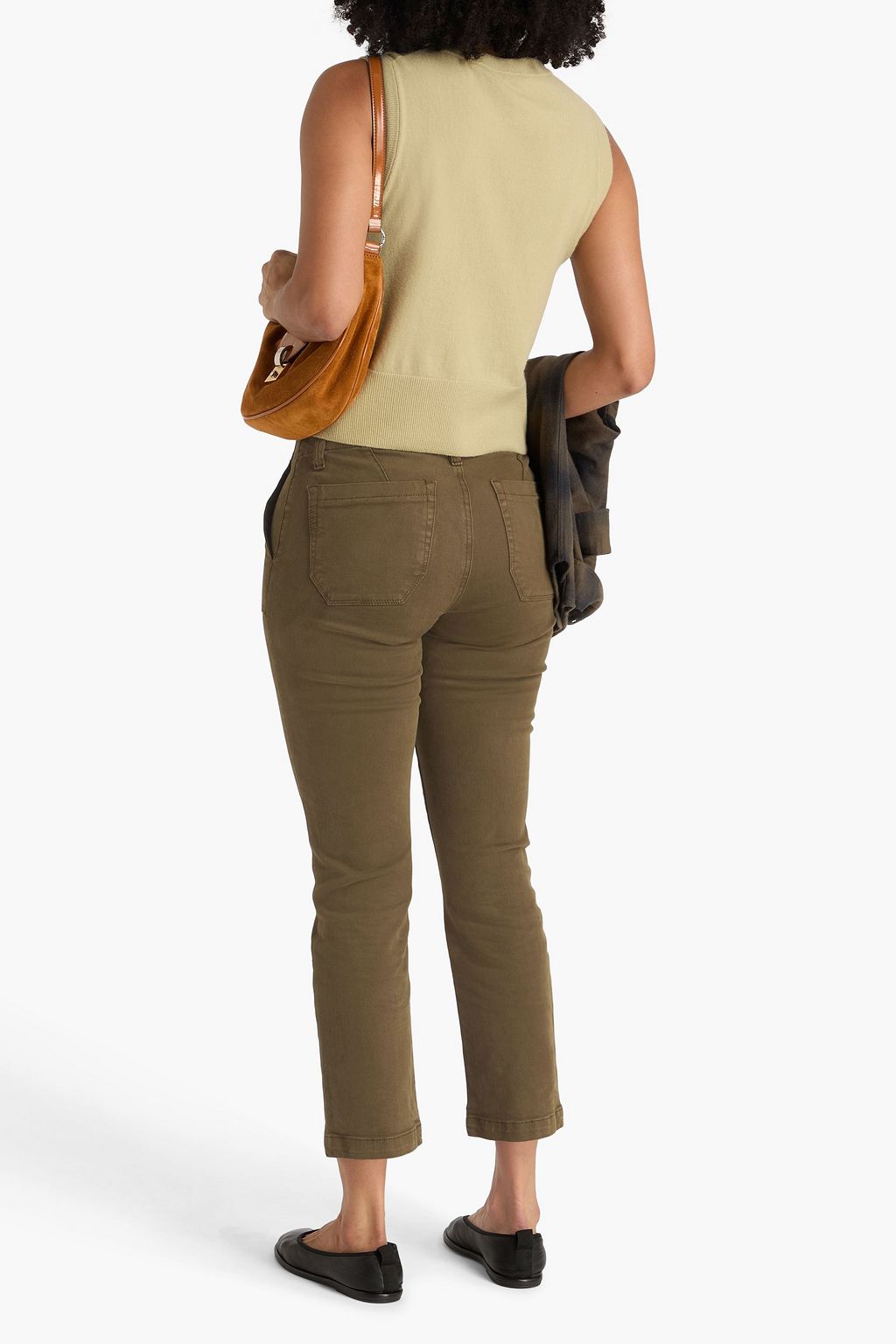 PAIGE Mayslie cropped high-rise straight-leg jeans