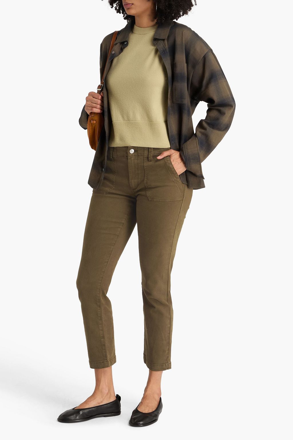 PAIGE Mayslie cropped high-rise straight-leg jeans