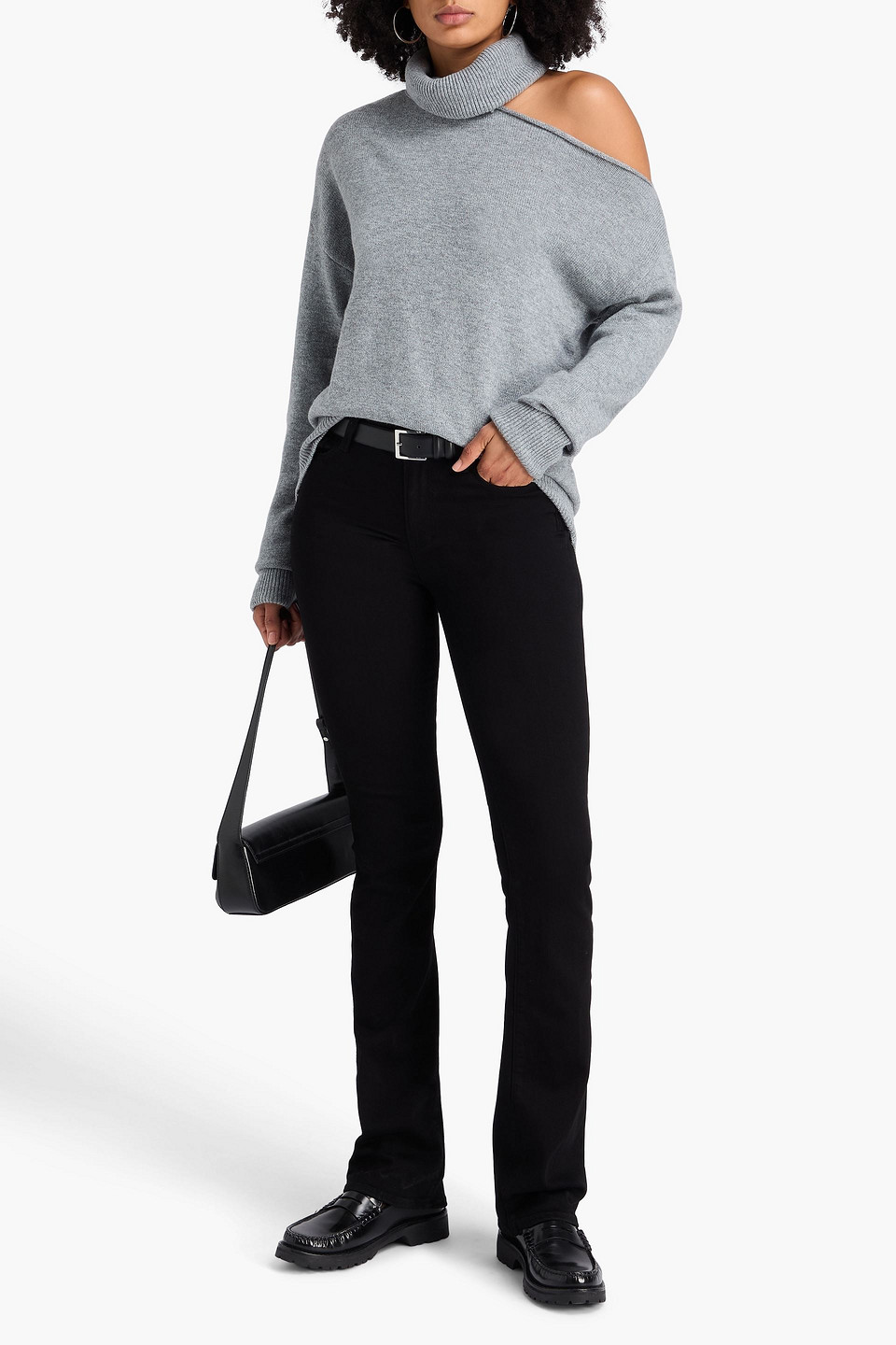  Paige - Hoch Sitzende Bootcut-jeans „manhattan“ - Schwarz - 24 