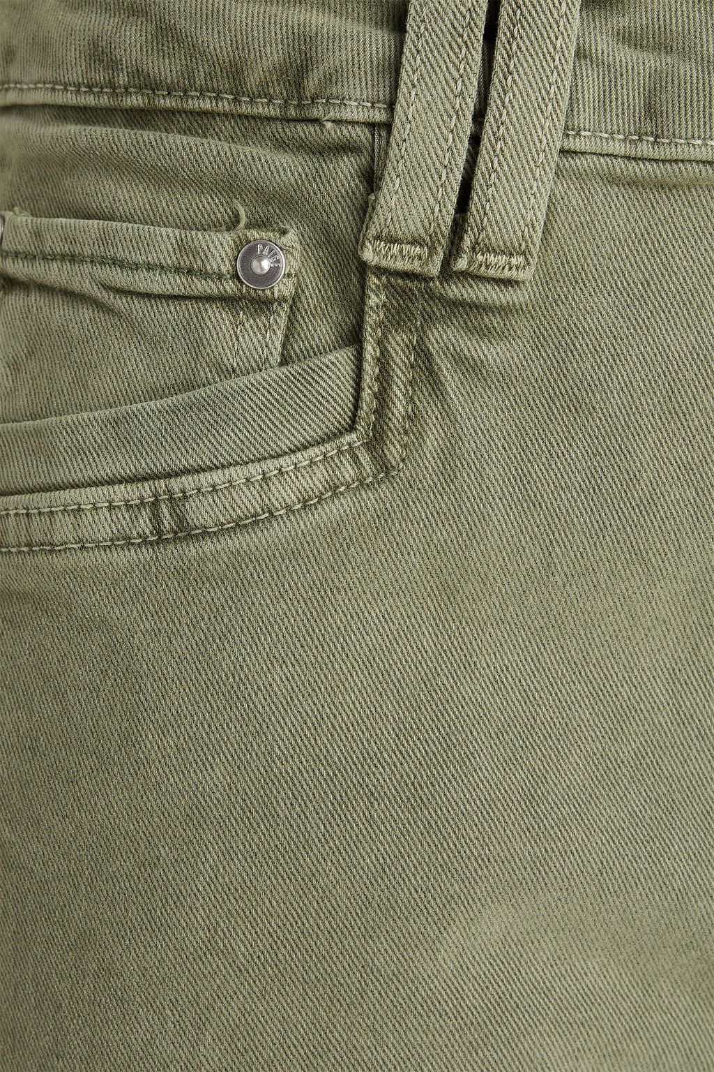 PAIGE Anessa cropped high-rise cargo jeans
