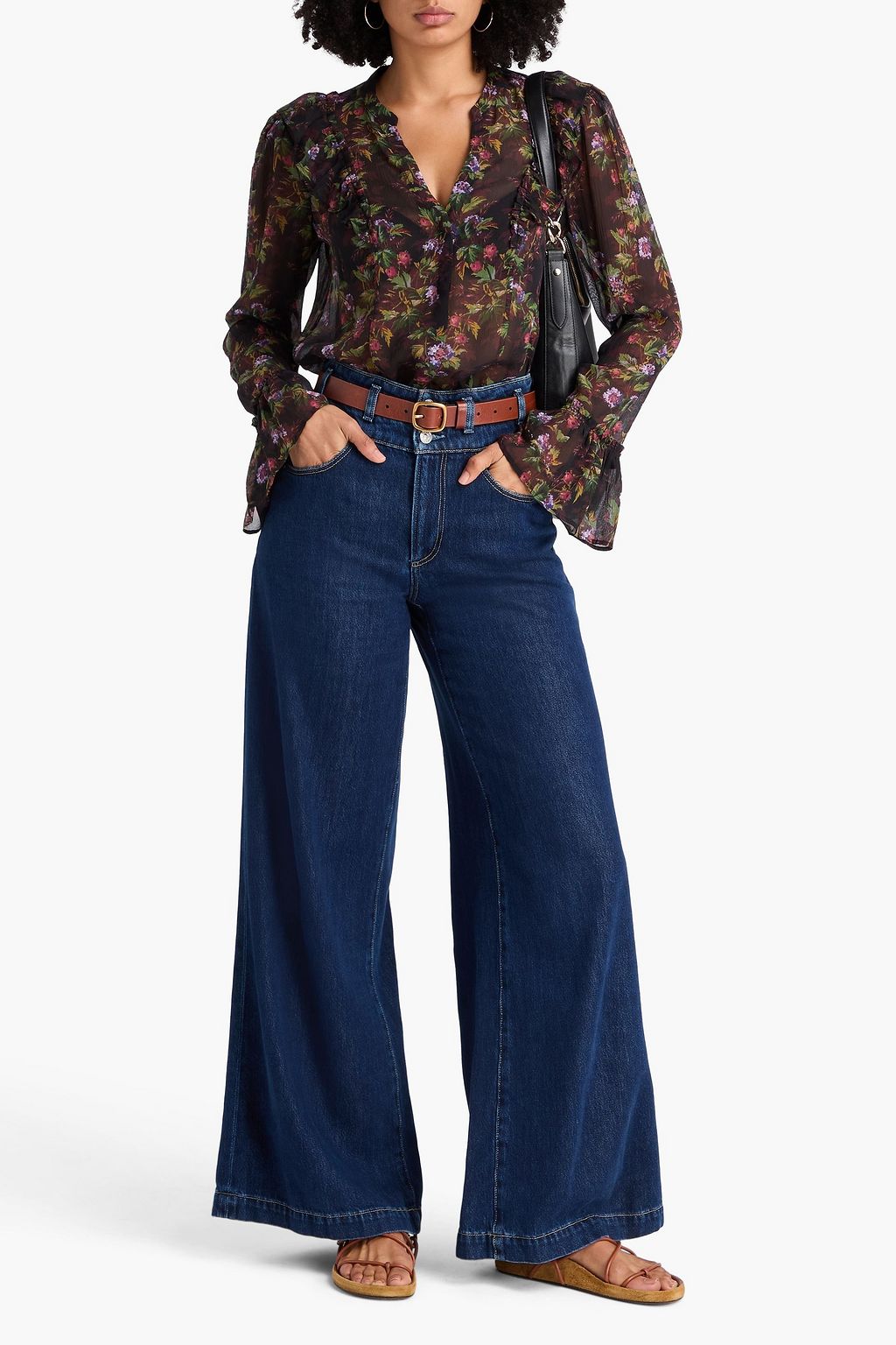 PAIGE Portia high-rise wide-leg jeans