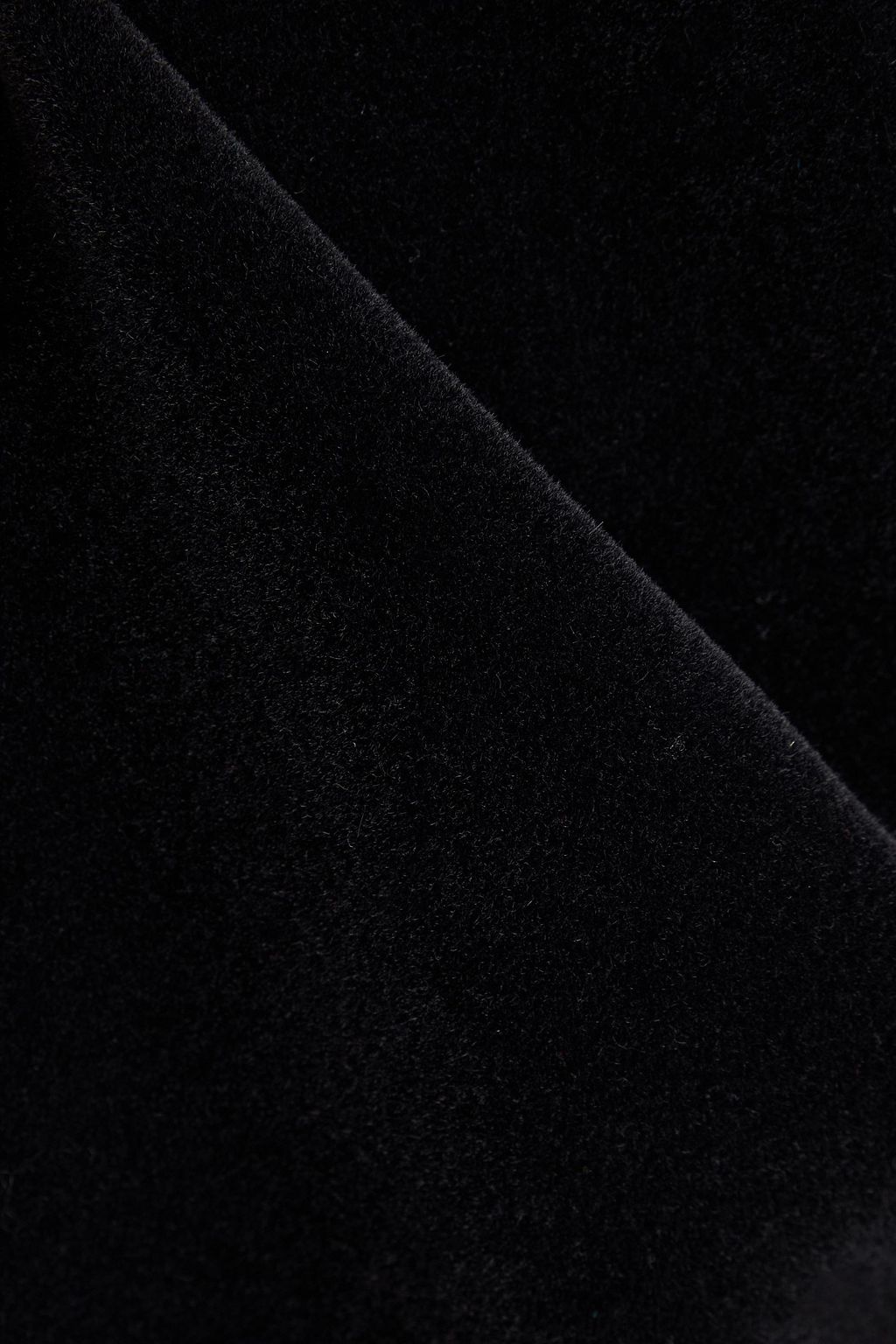 DAVID KOMA Tulle-paneled velvet mini dress