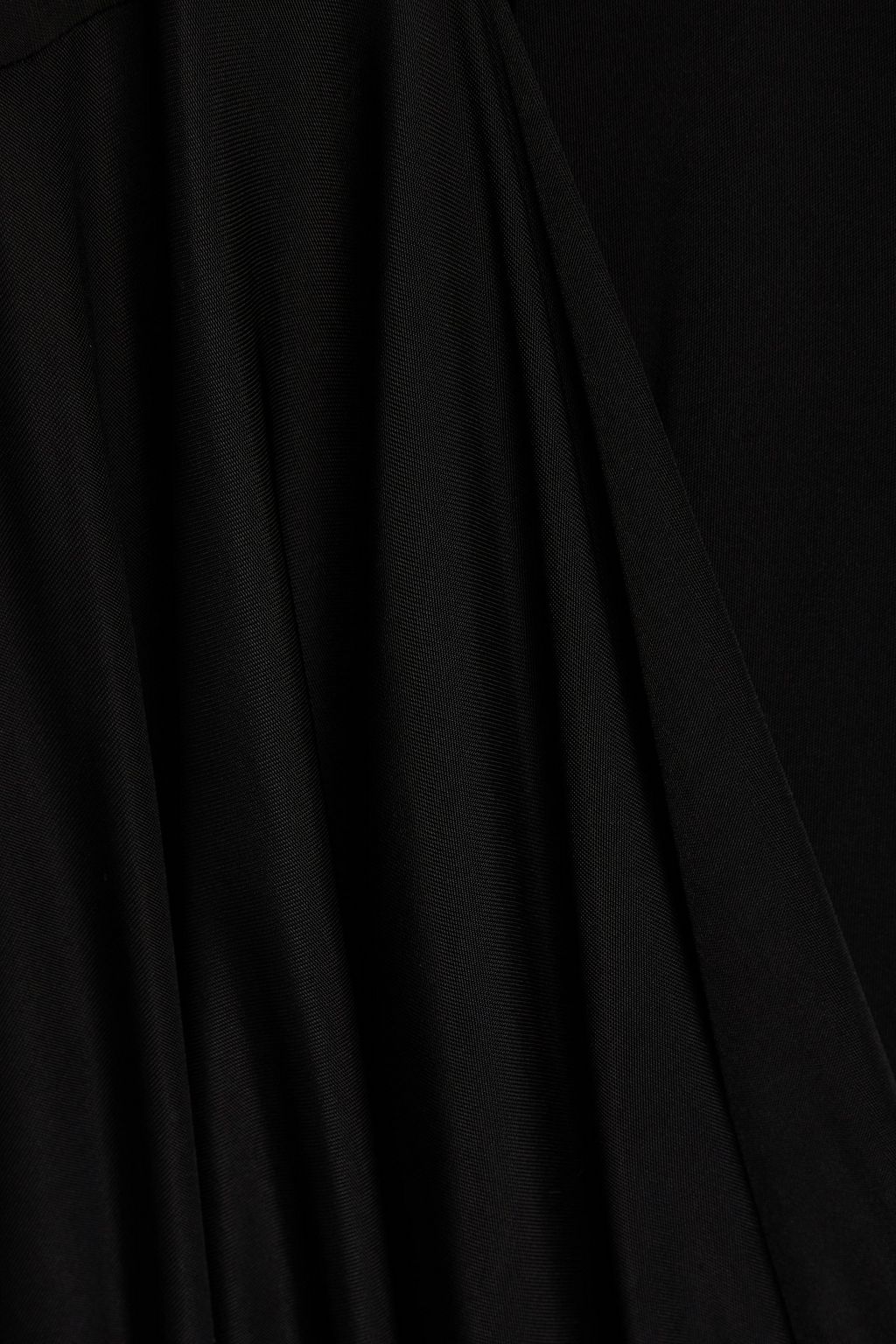 DAVID KOMA Draped jersey mini shirt dress