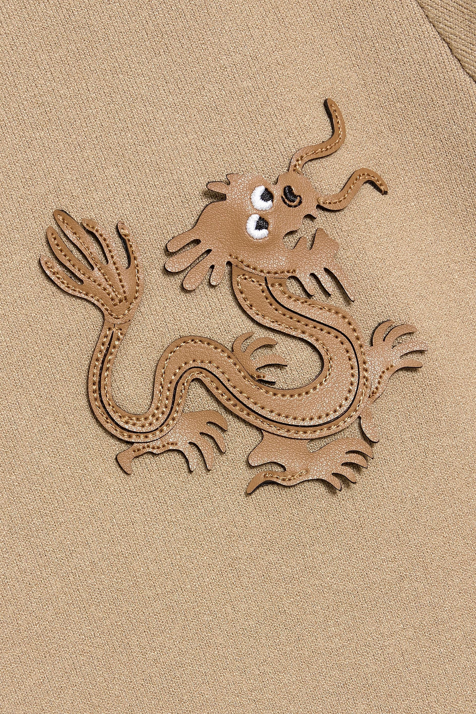 Sandro Appliquéd Knitted Cardigan In Brown