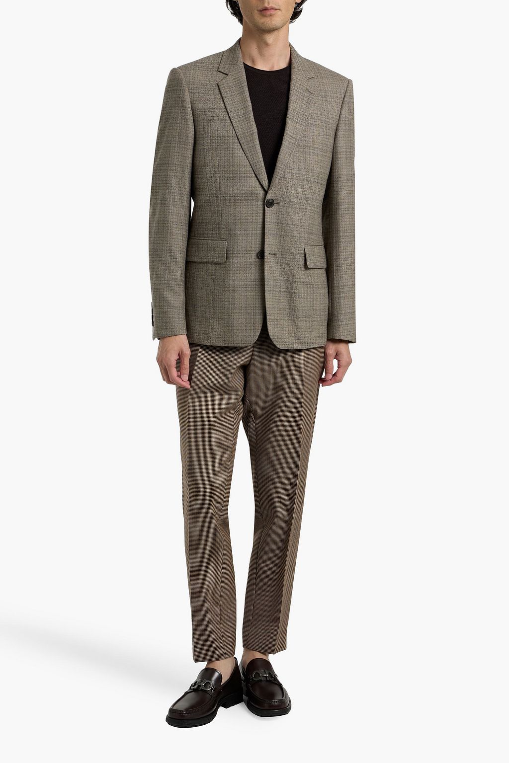SANDRO Wool-blend tweed blazer