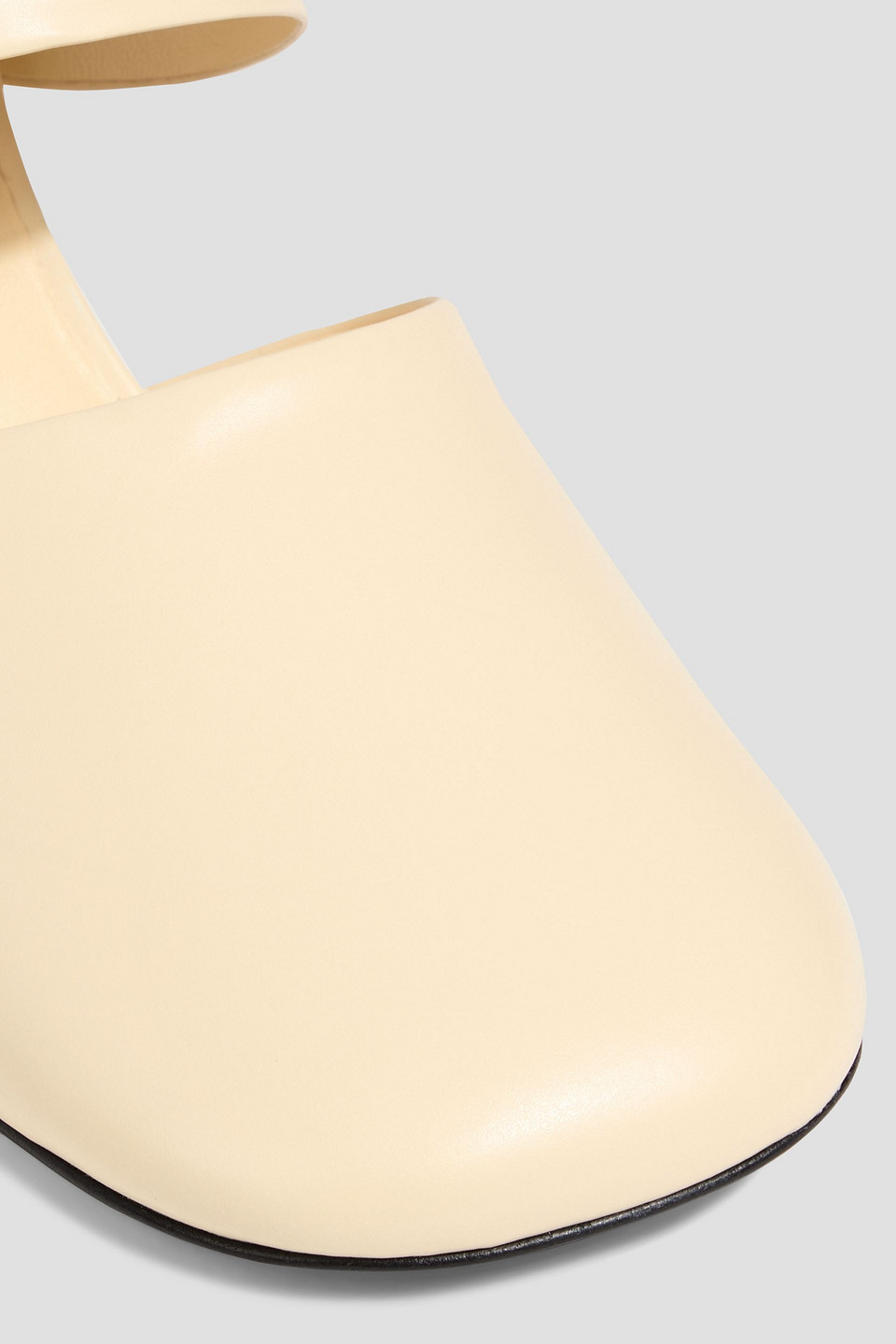 Jil Sander Leather Mules In White