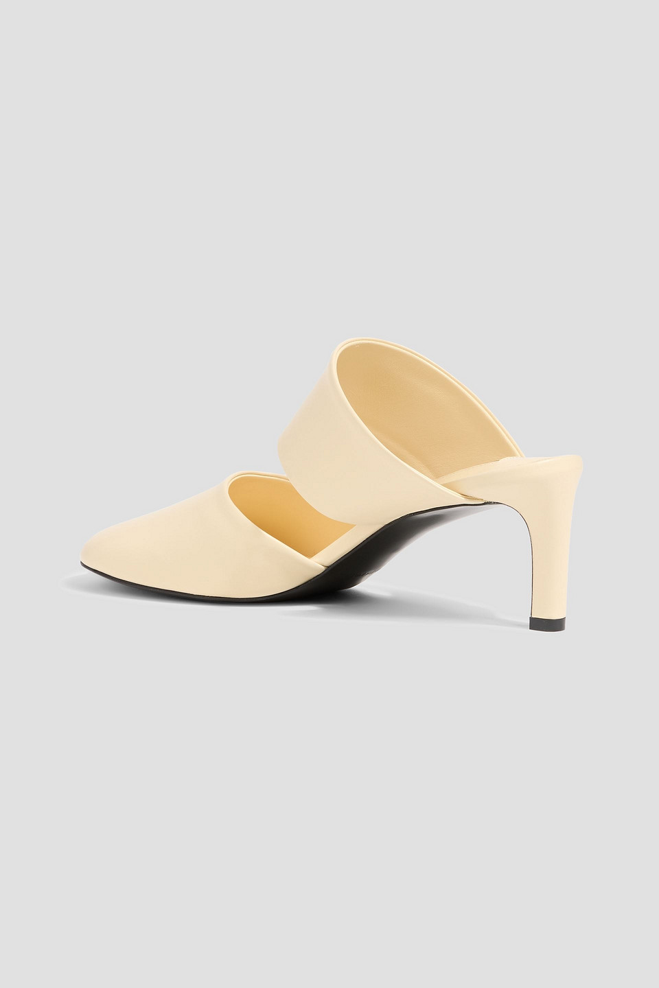 Jil Sander Leather Mules In White