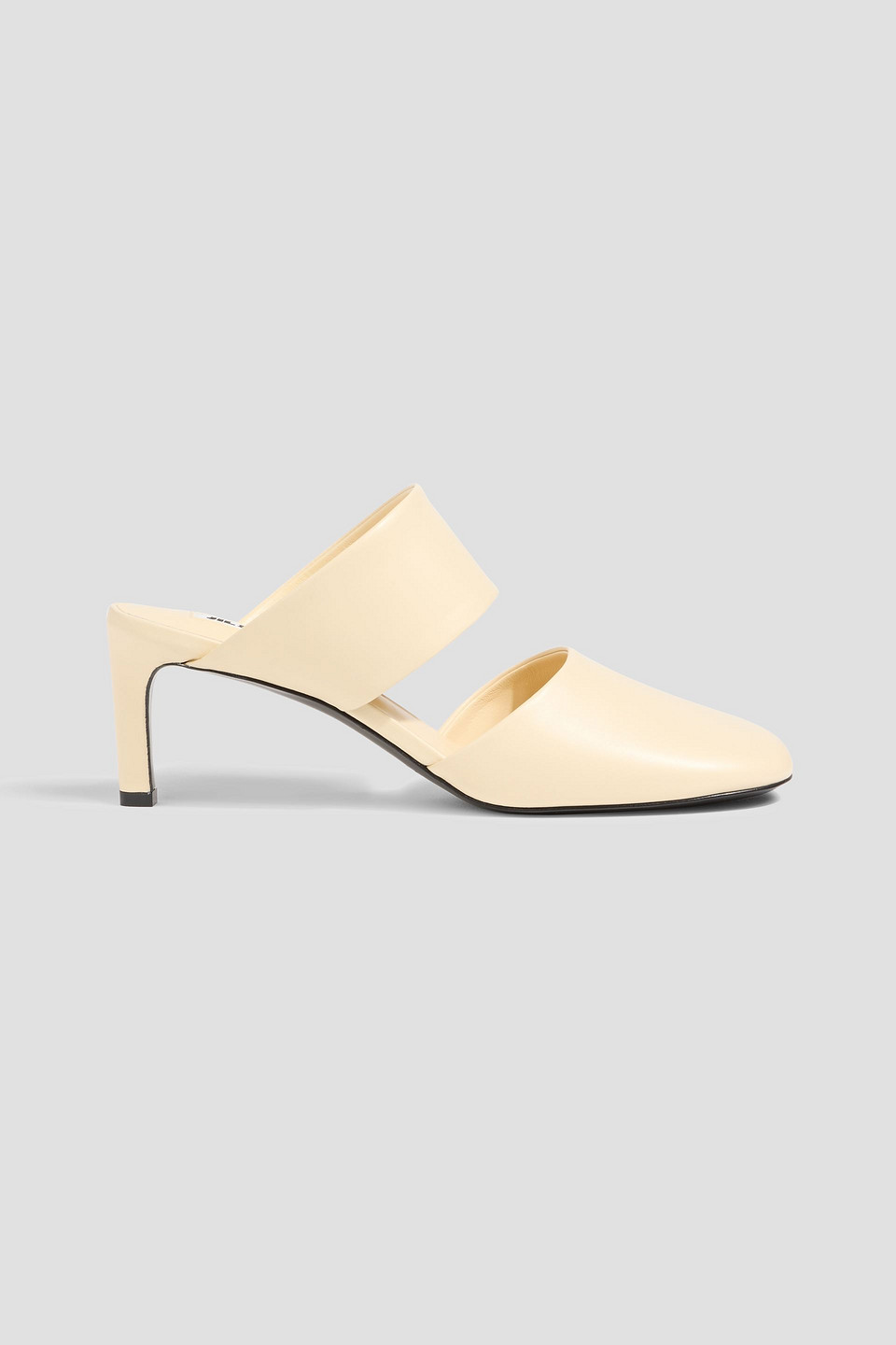 Jil Sander Leather Mules In White