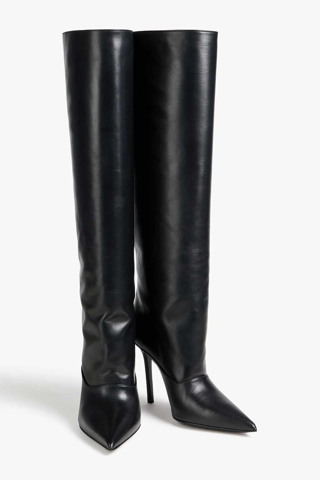DAVID KOMA Kniehohe Stiefel aus Leder