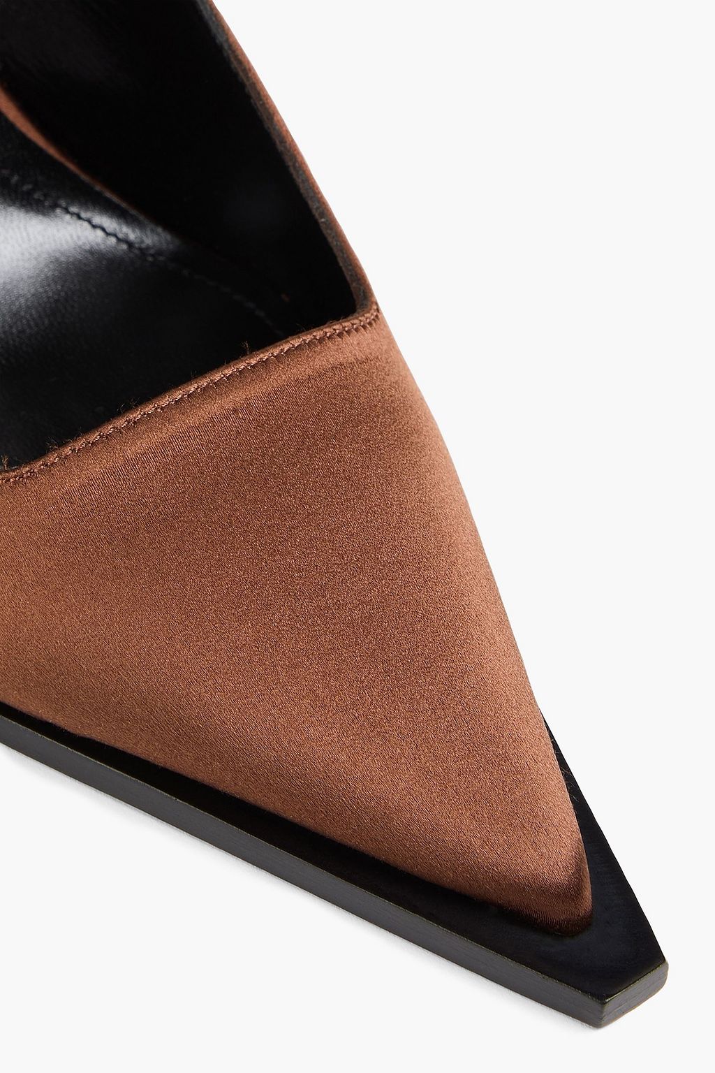 DAVID KOMA Satin slingback pumps