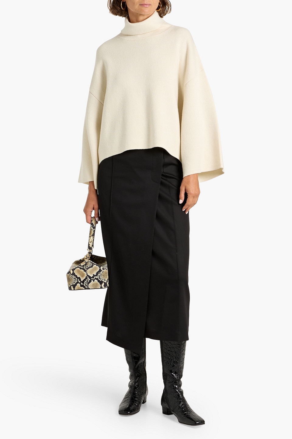 Proenza Schouler Cashmere-blend Turtleneck Sweater In Neutral