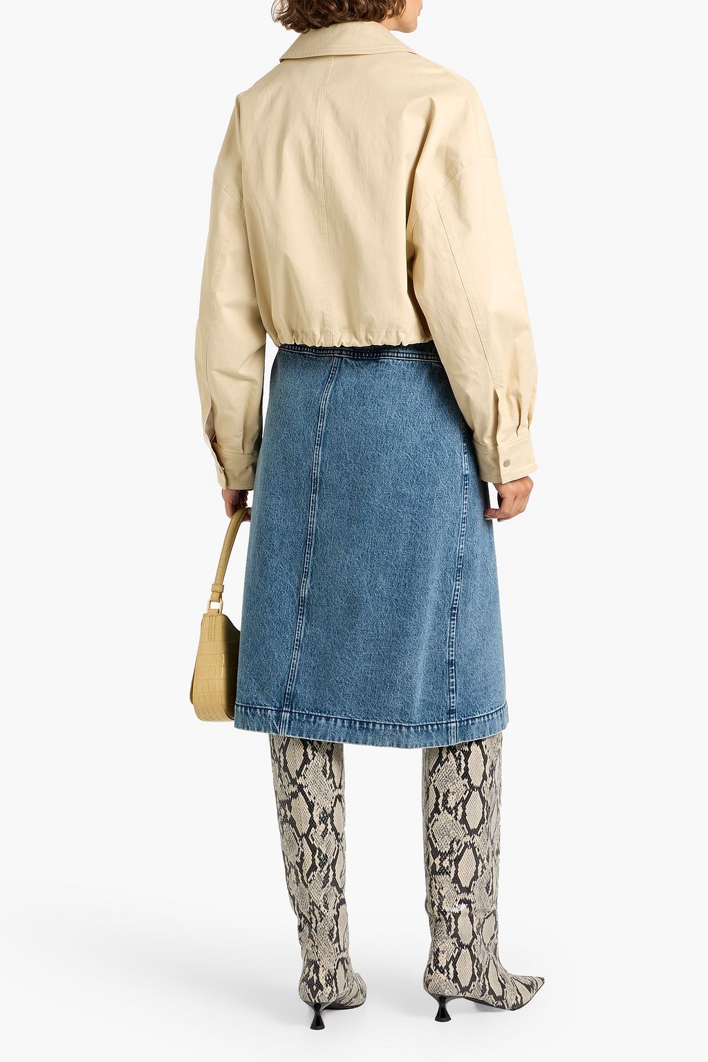 3.1 PHILLIP LIM Asymmetric denim wrap skirt