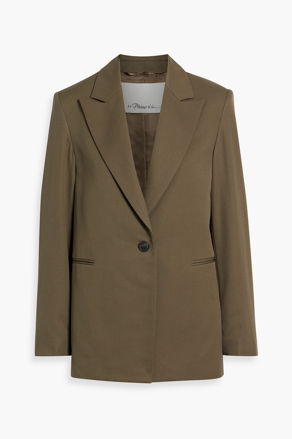 3.1 Phillip Lim Wool-twill Blazer In Green
