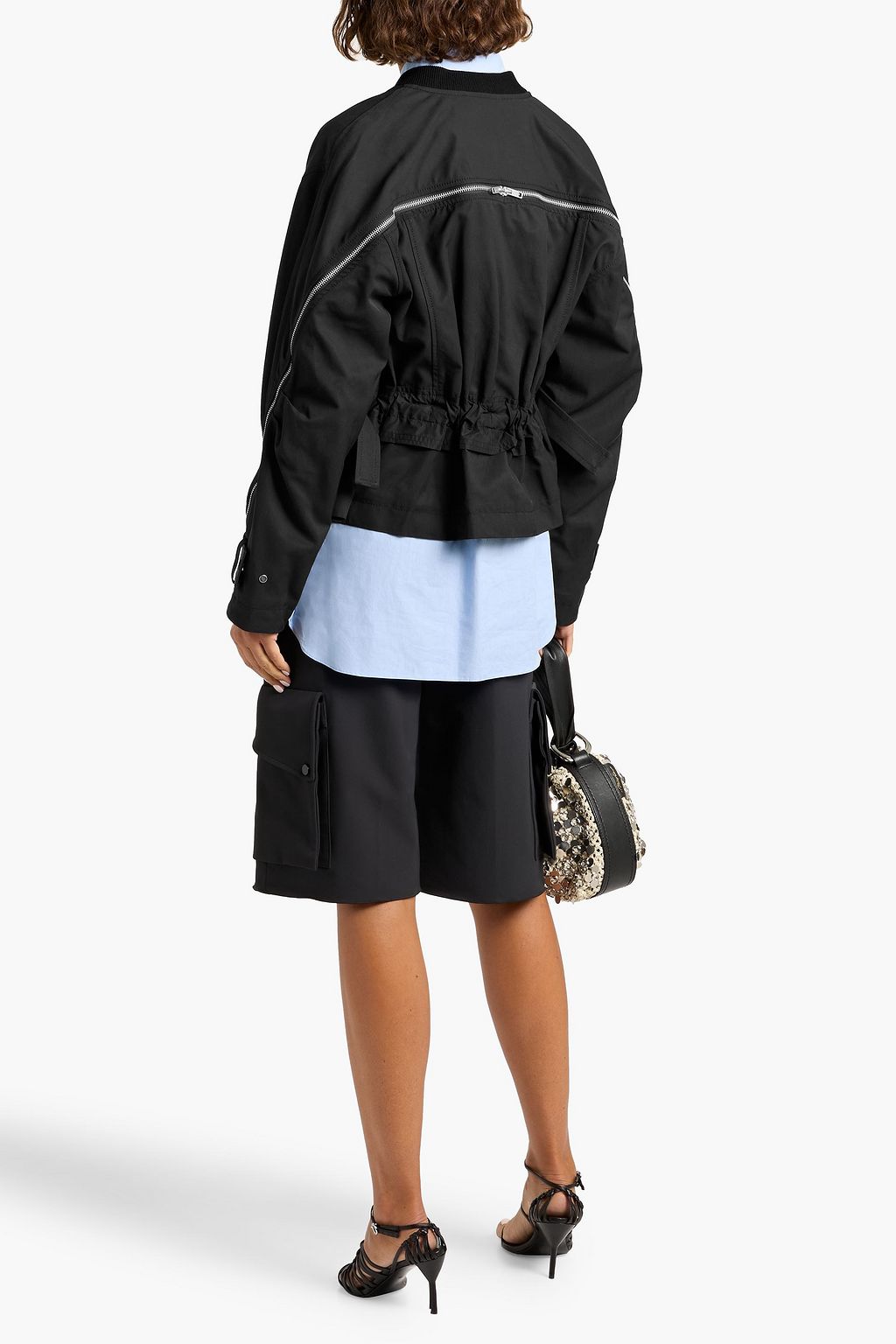 3.1 PHILLIP LIM Zip-detailed cotton-blend twill jacket
