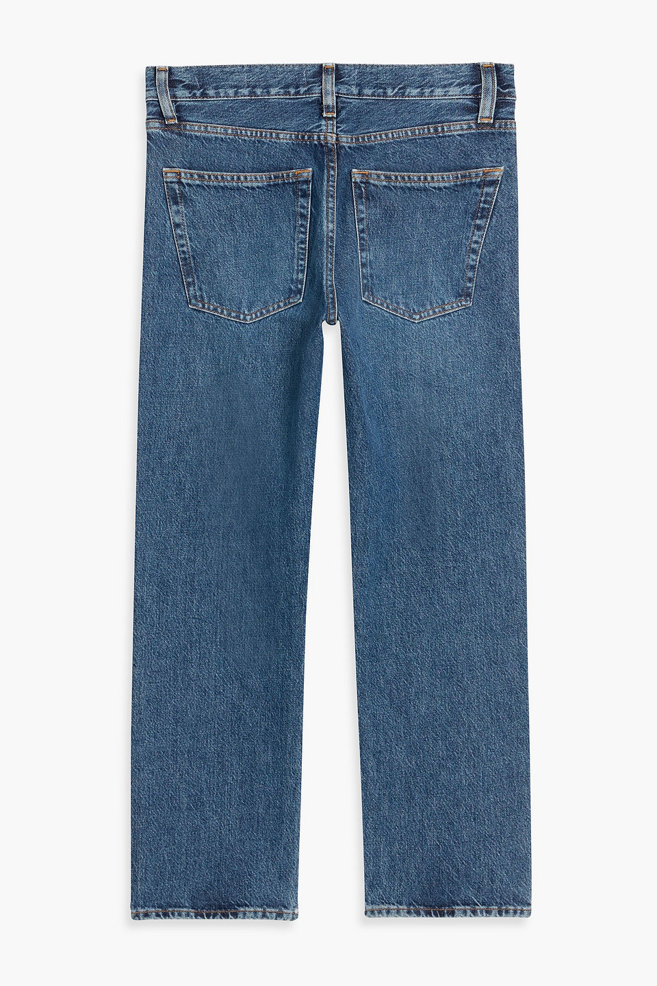 Frame The Hang High-rise Straight-leg Jeans In Blue