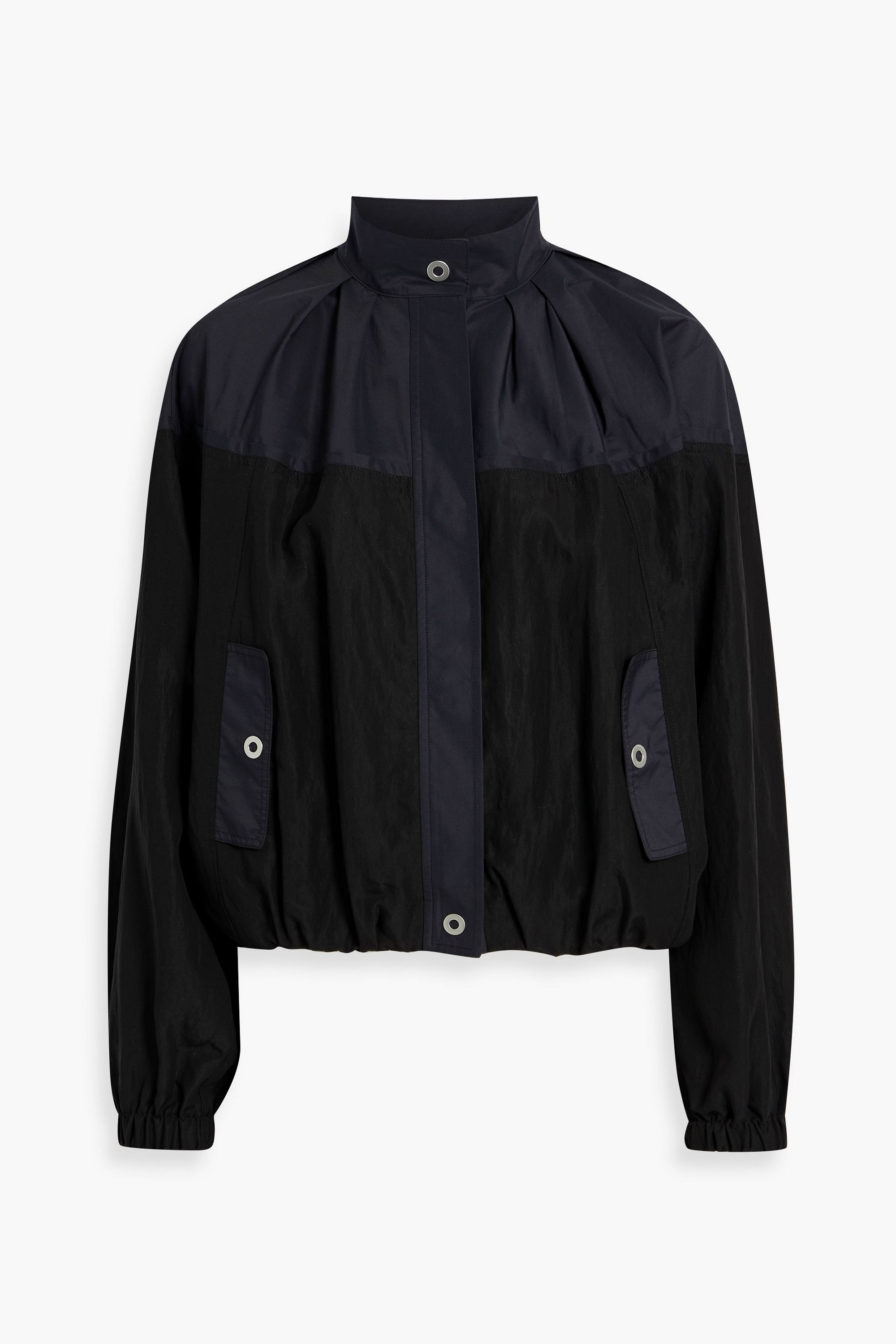 3.1 Phillip Lim Poplin-paneled Lyocell-blend jacket