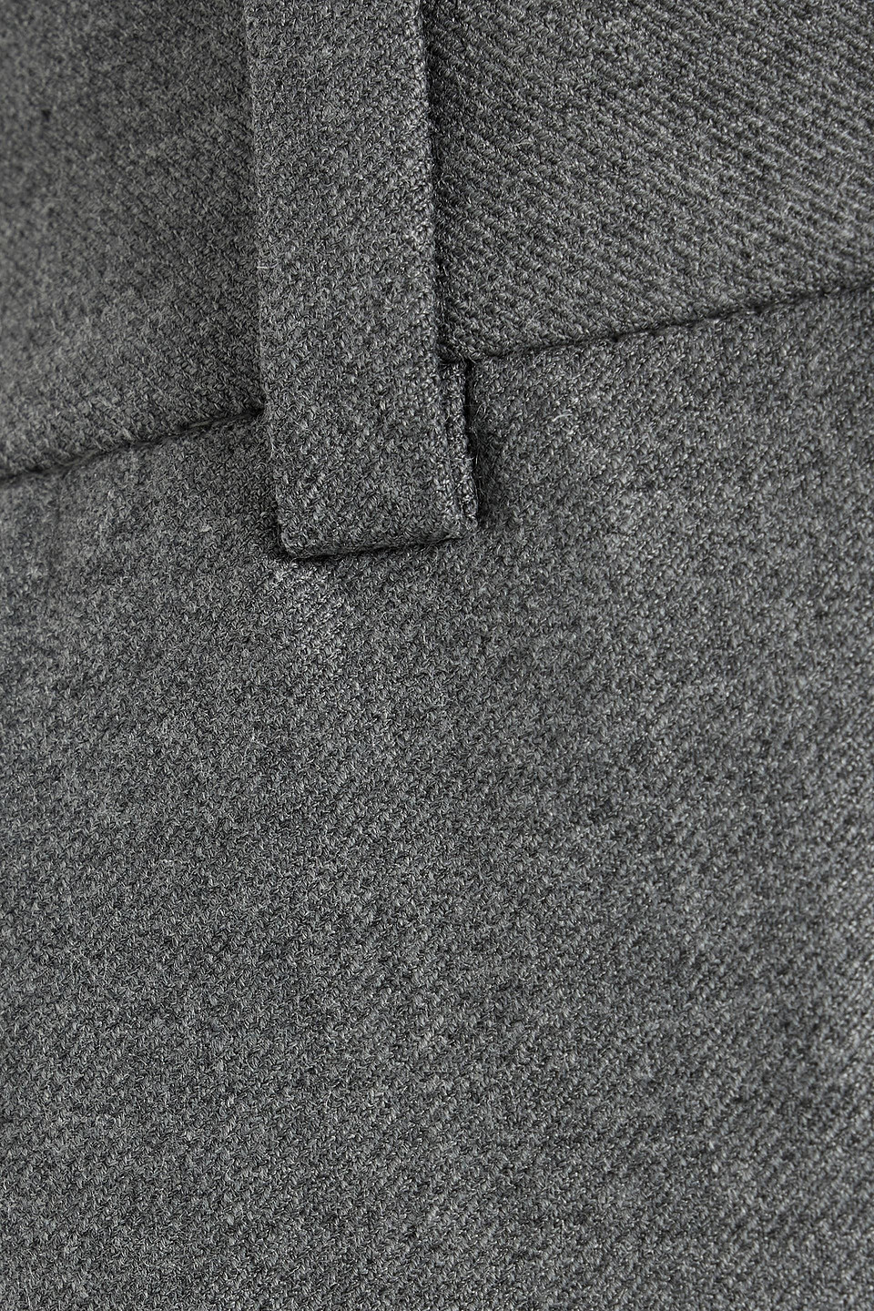 Maje Twill Wide-leg Pants In Gray